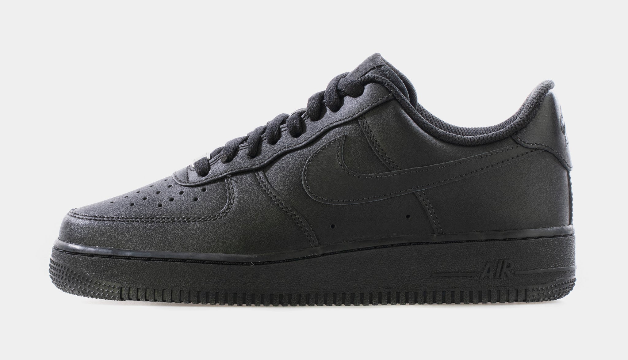 Nike Men Air Force 1 Black Shoes, Size: 7