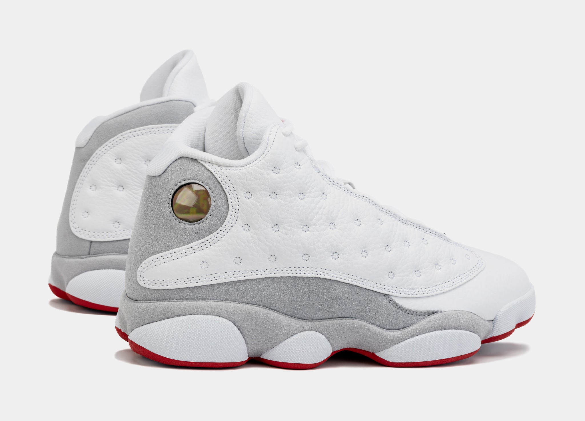 Jordan Air Jordan 13 Retro Wolf Grey Mens Lifestyle Shoes White Grey Free S 414571-160 â Shoe Palace