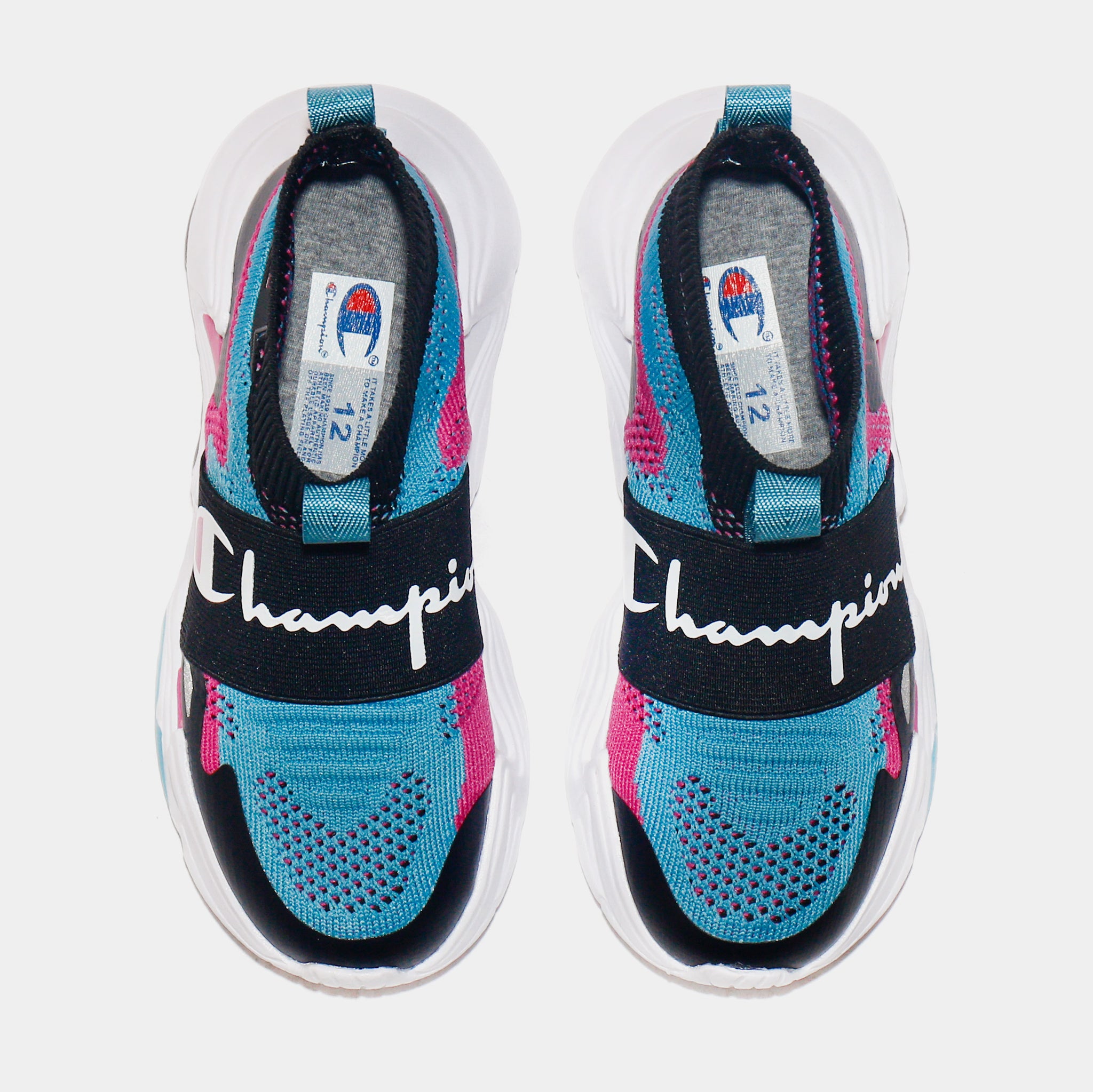 Champion Hyper Future Preschool Lifestyle Shoes Black Blue Multi – Shoe Palace