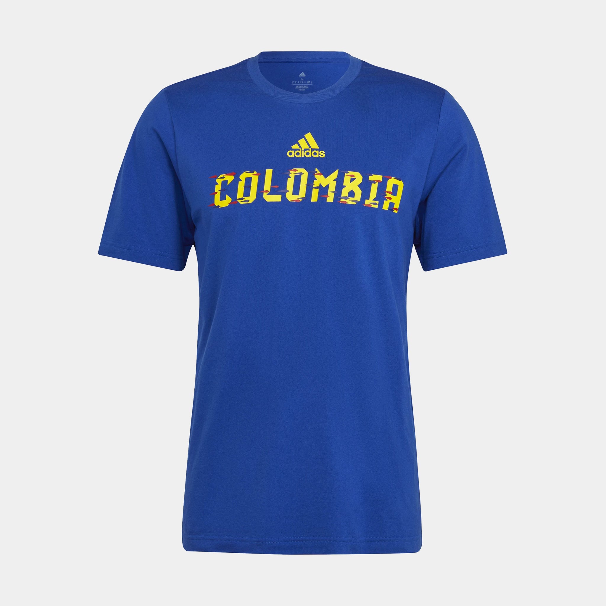 adidas Fifa World Cup 2022 Colombia Mens Short Sleeve Shirt Blue