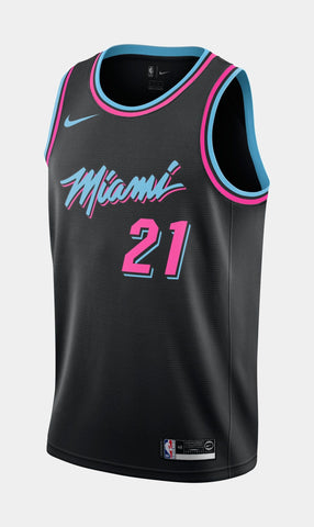 New Miami Heat Hassan Whiteside Nike City Edition Swingman Jersey  Men's Vice NBA