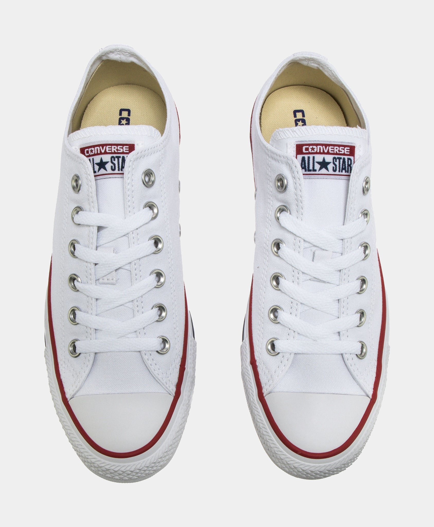 Converse Chuck Taylor All Star Classic Colors Low Solid Canvas Mens Lifestyle Optical White M7652 – Shoe Palace