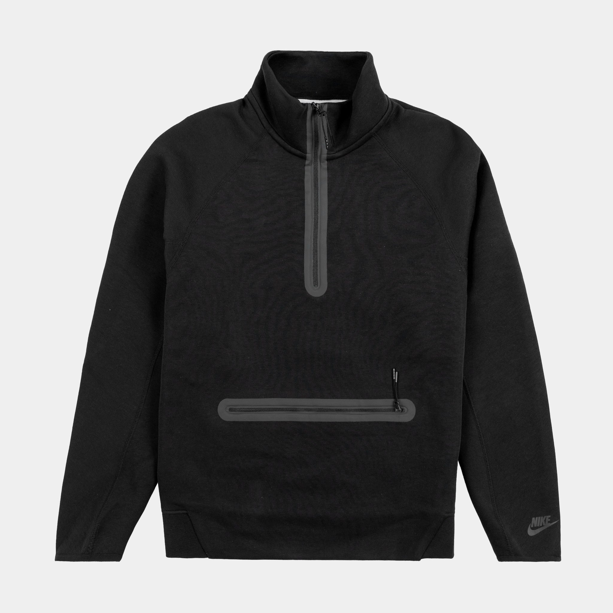Nike NSW Tech Fleece Half Zip Mens Sweatshirt Black FB7998-010 