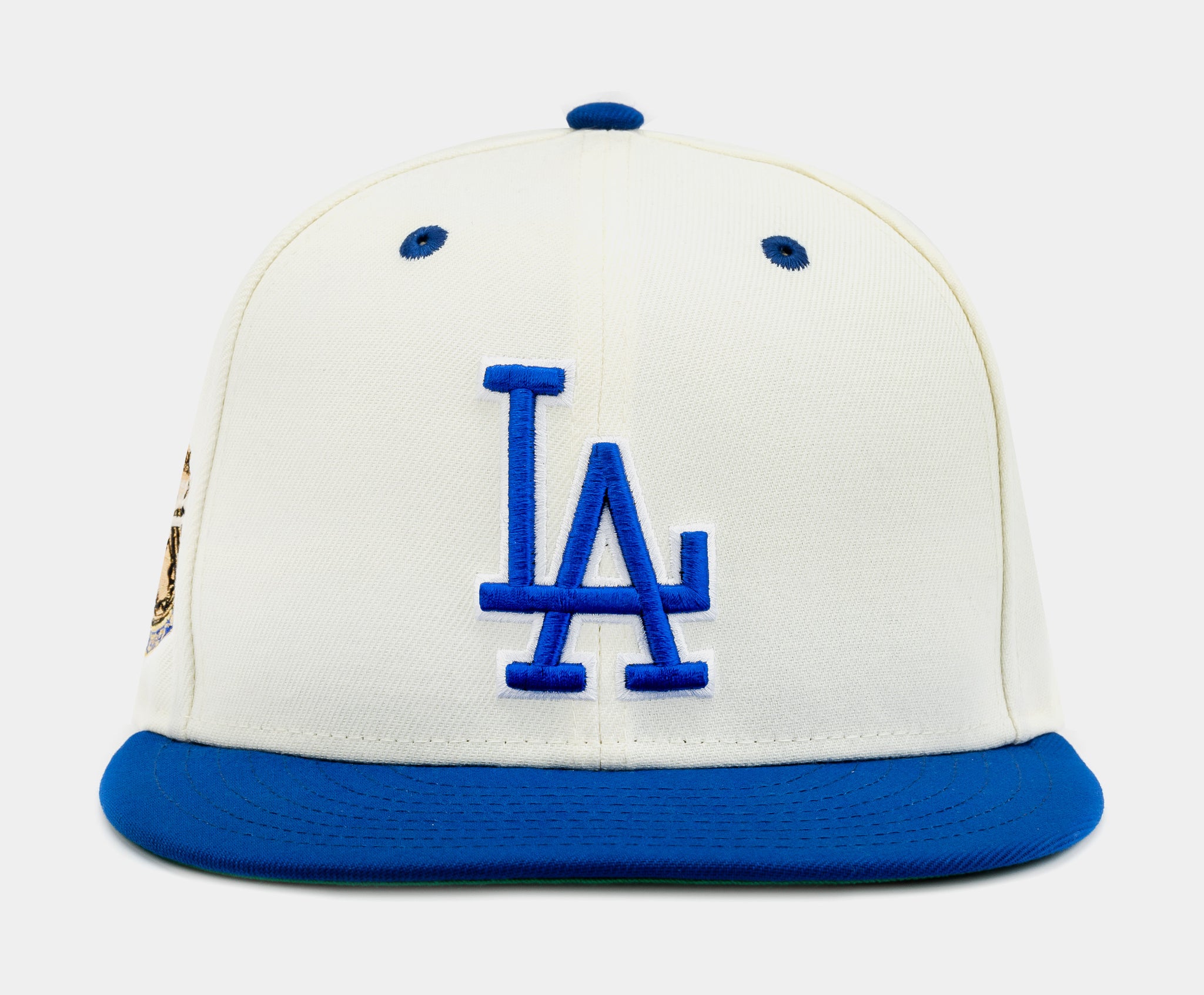 Shoe Palace Collection Los Angeles Dodgers 59Fifty Mens Fitted Hat  (White/Blue)