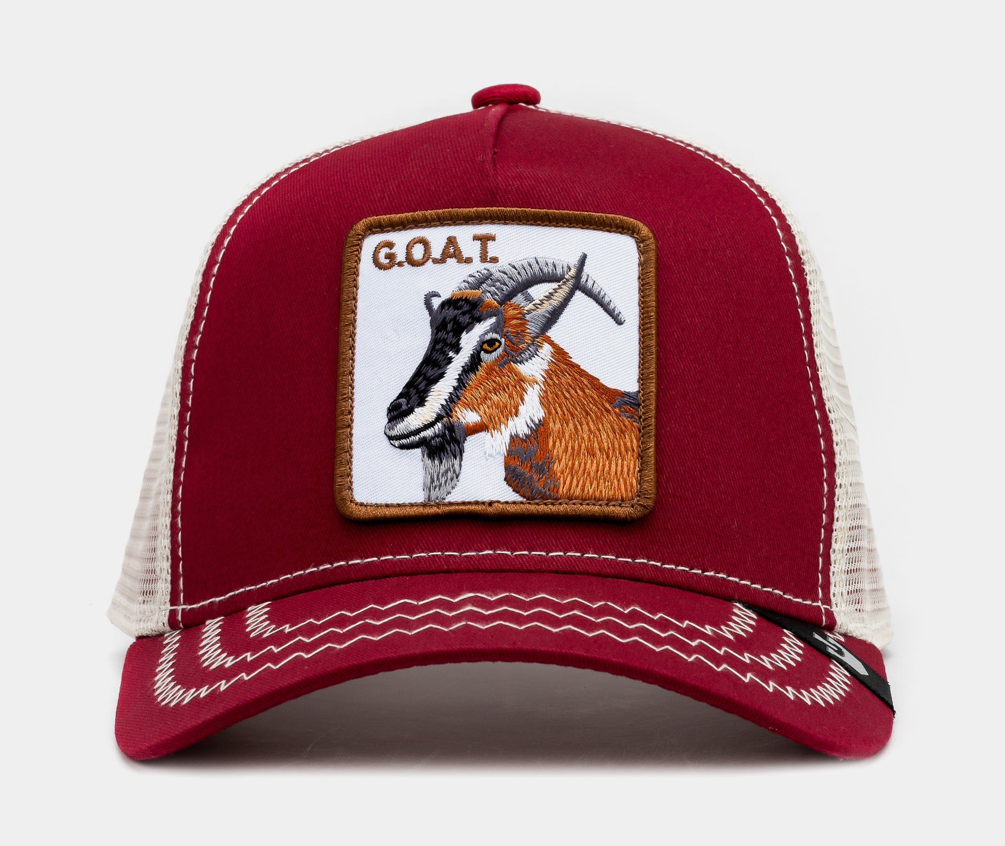 Goorin Bros The Goat Trucker Mens Hat Red White 101-0385-RED