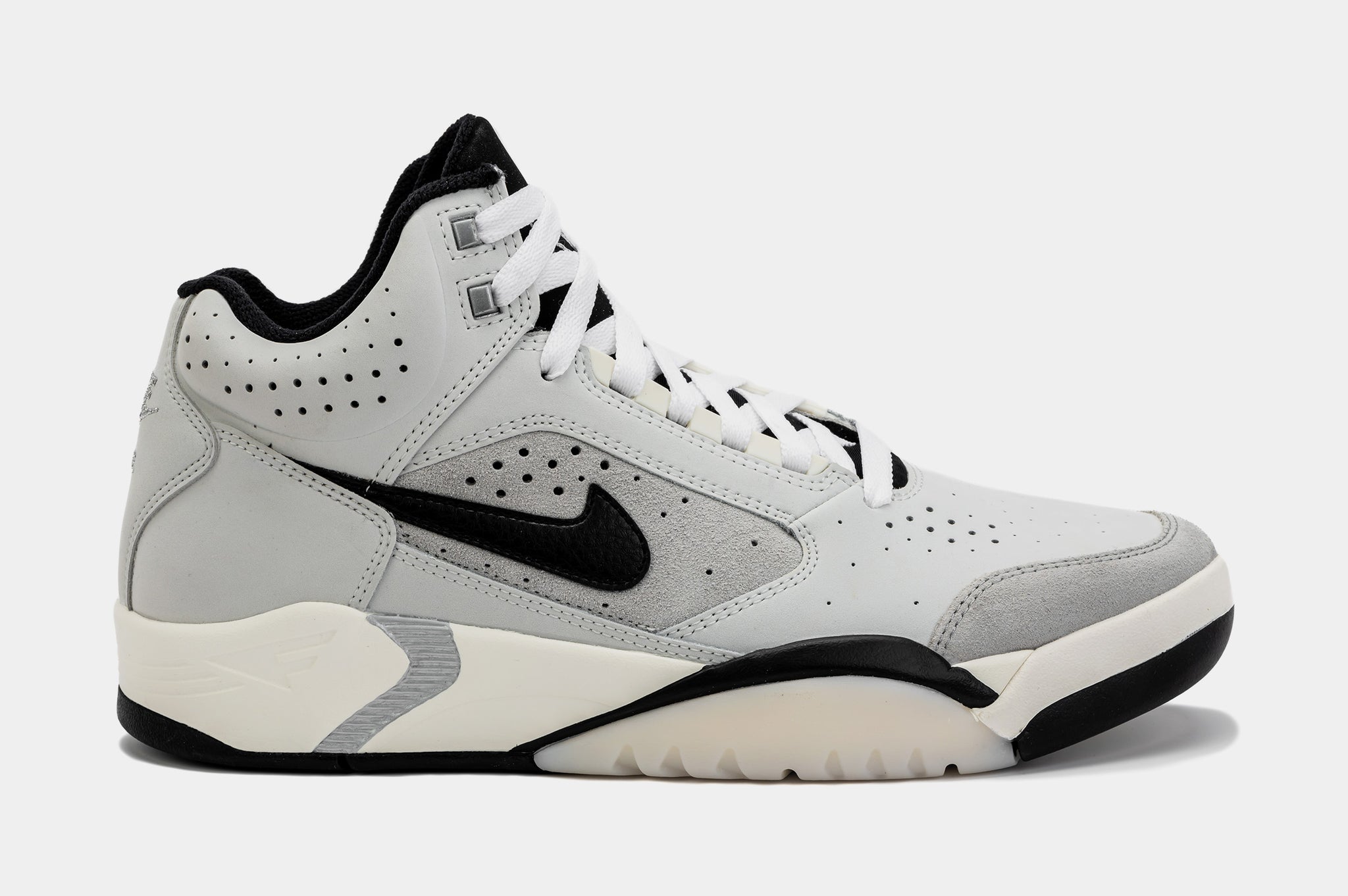 Nike Air Flight Lite Mid Mens Basketball Shoes White Black FJ2949001