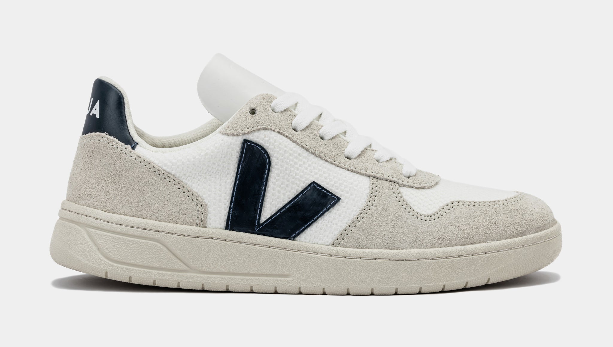 Veja V-10 Mesh Mens Lifestyle Shoes White Blue Grey VX0101380B