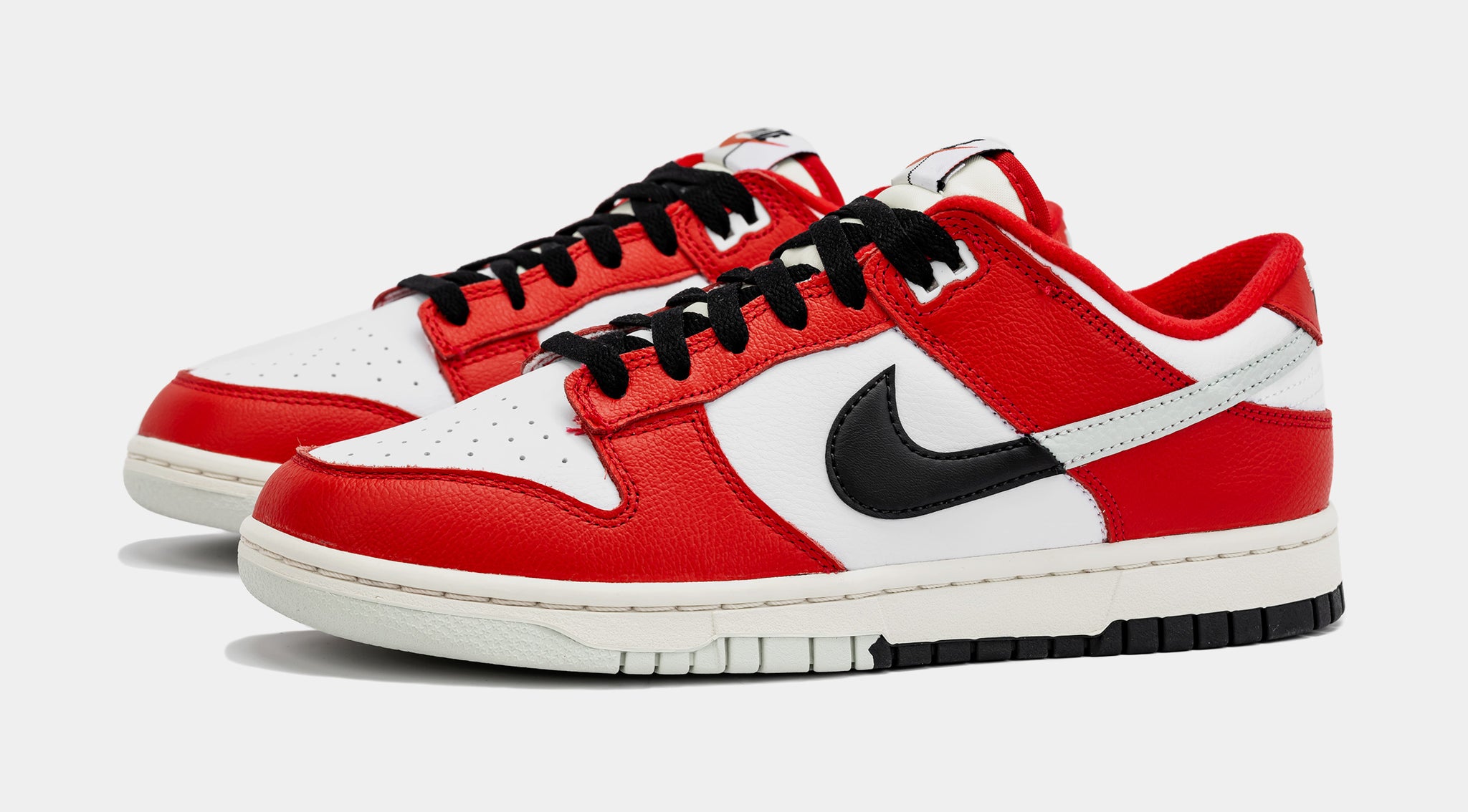 Nike Dunk Low Chicago Split Mens Lifestyle Shoes Red White DZ2536-600 ...