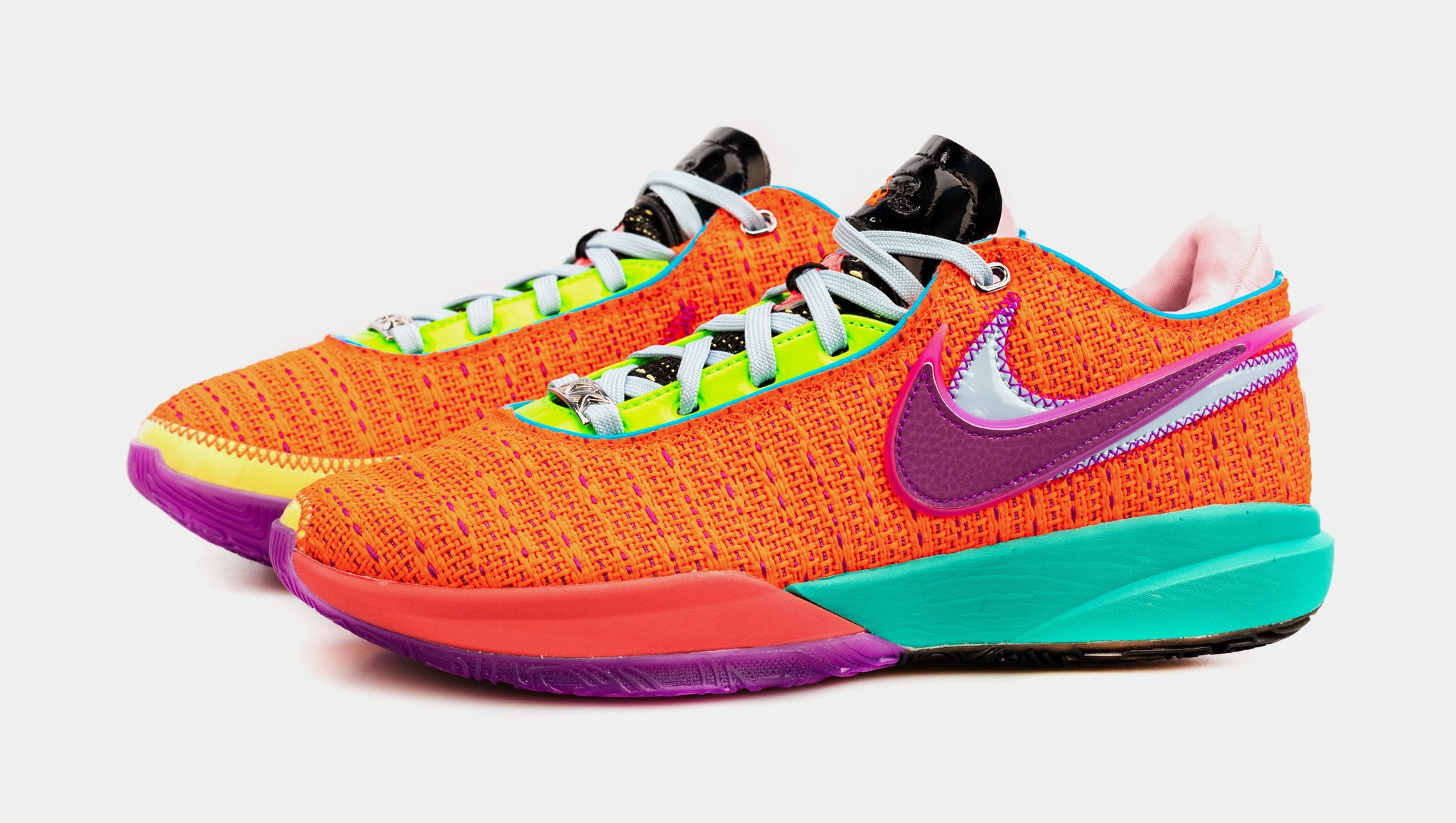 Nike LeBron 20 Total Orange Mens Basketball Shoes (Orange/Purple)