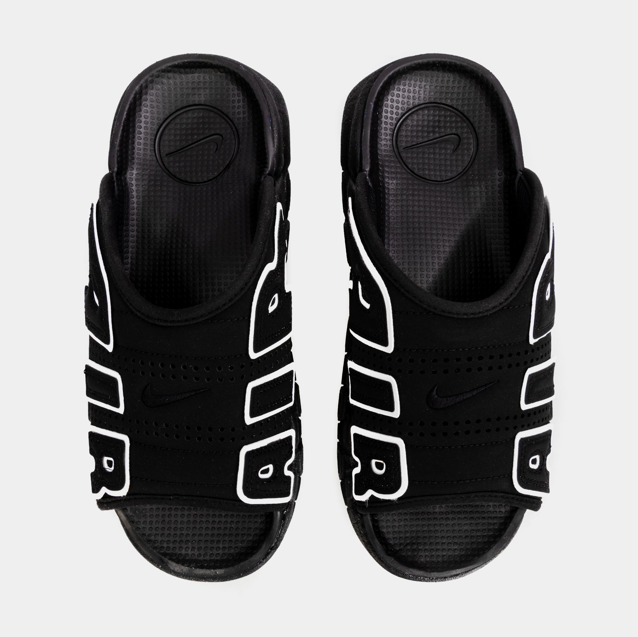 Nike Air More Uptempo Slide Black White DV2137-001 Multi Size NEW IN BOX