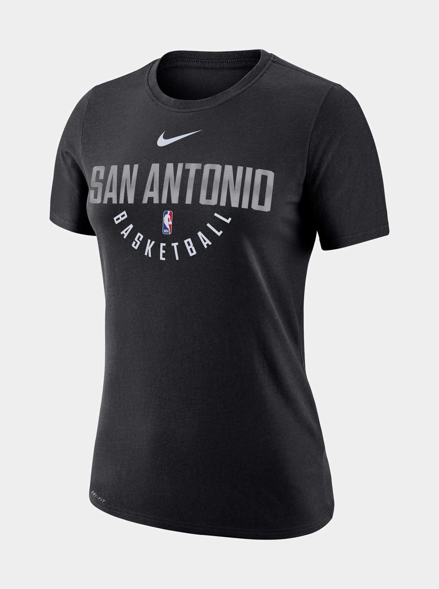 San Antonio Spurs Nike Women's Practice Performance T-Shirt - Black, Size: Medium