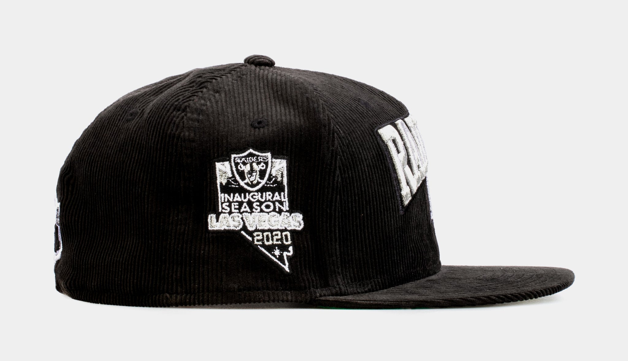 New Era SP Exclusive Black Corduroy Las Vegas Raiders 59FIFTY Mens Fitted Hat (Black)