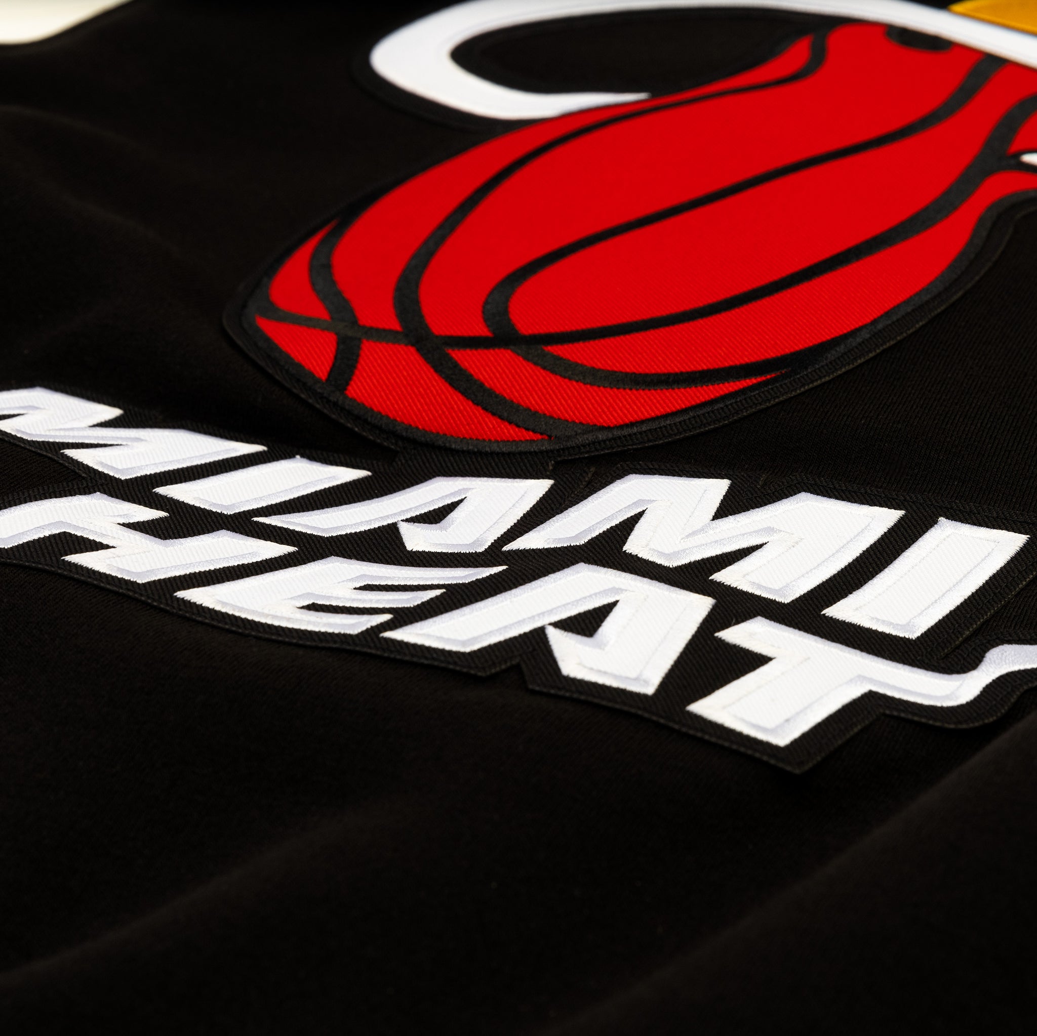 JH Distributors Miami Heat Reversible Letterman Mens Jacket Black White