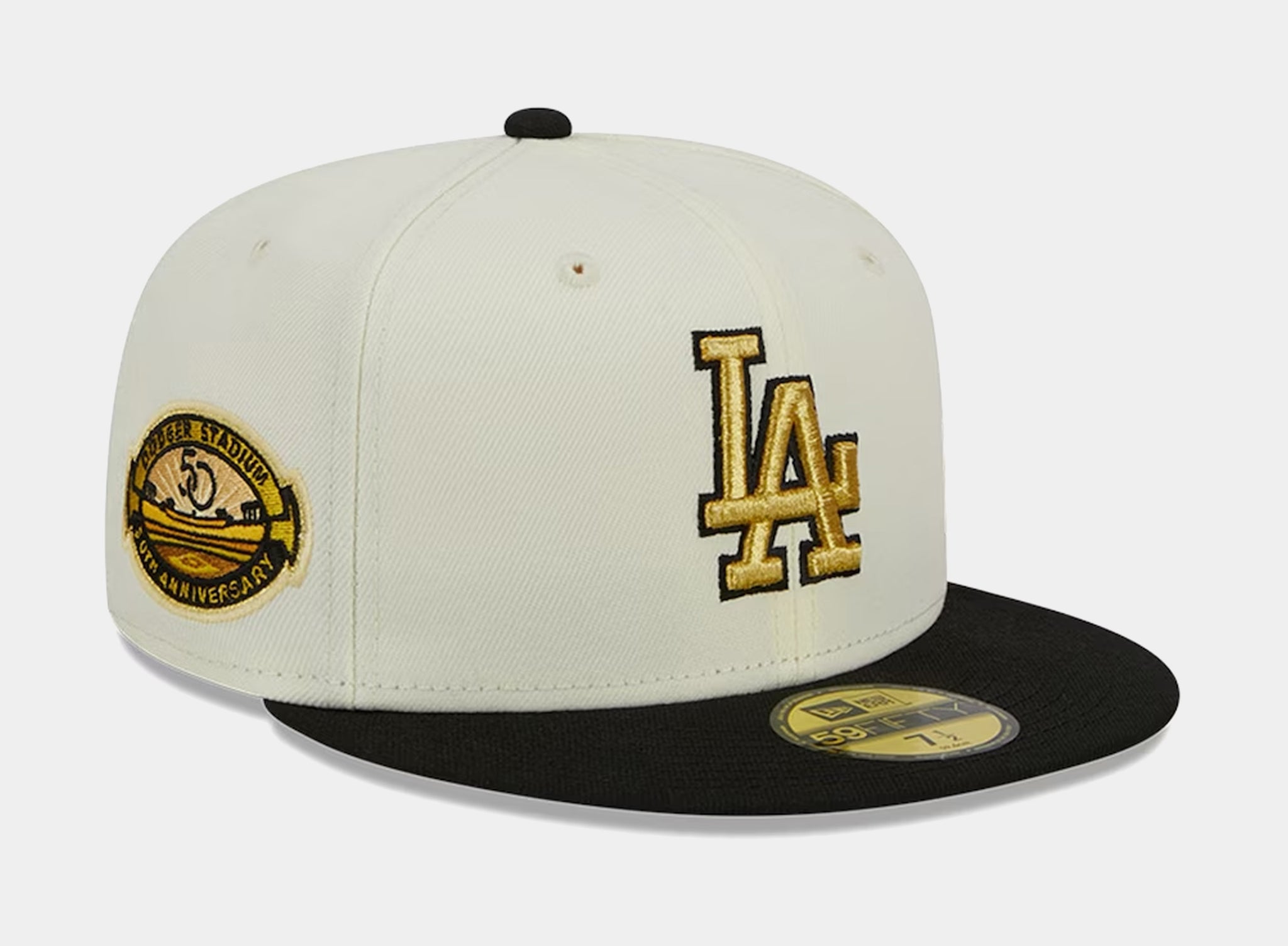 New Era Los Angeles Dodgers City Icon 59FIFTY Mens Hat Beige Black ...