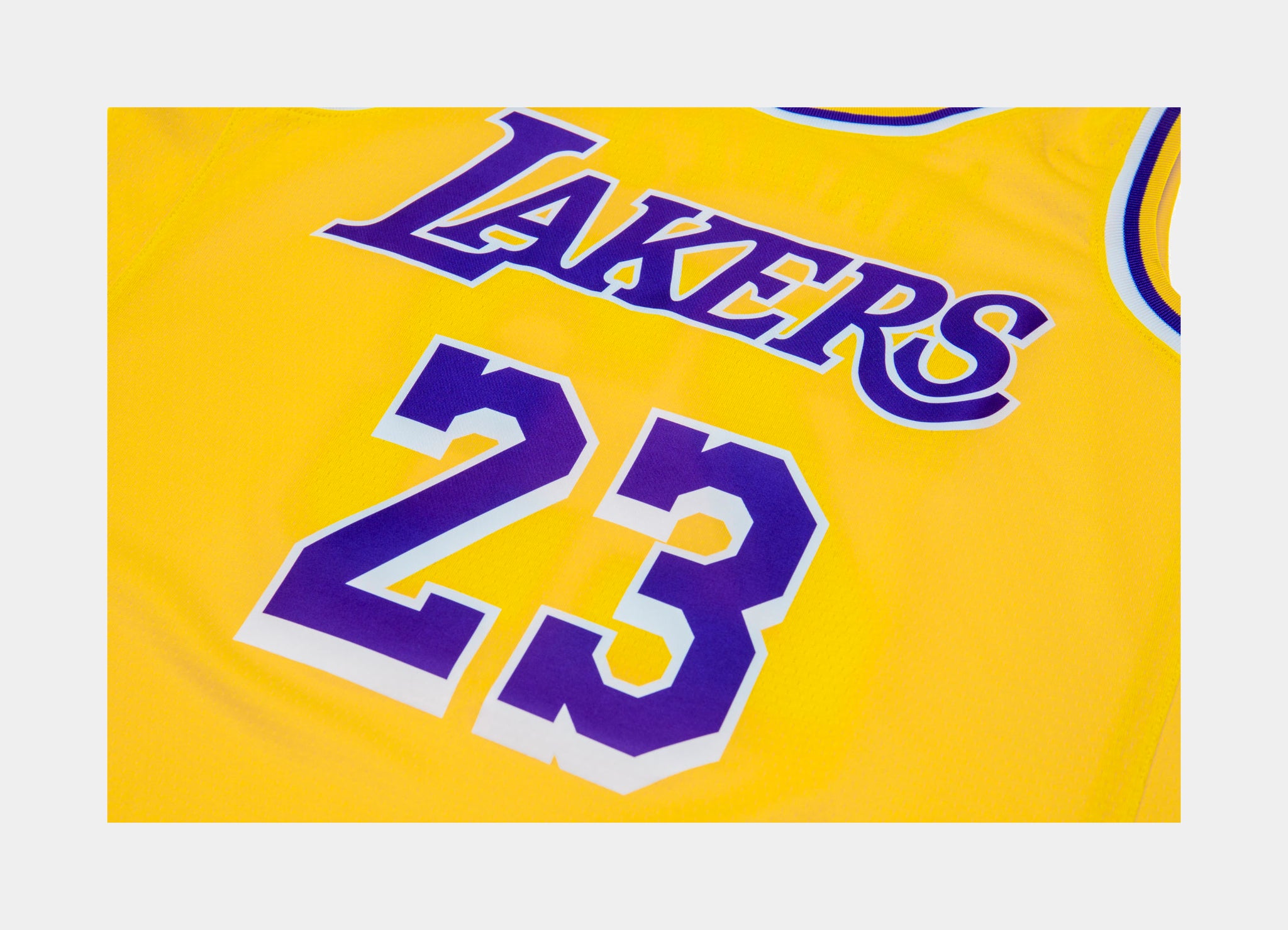 Men 23 Lebron James Jersey Yellow Los Angeles Lakers Swingman Jersey em  2023