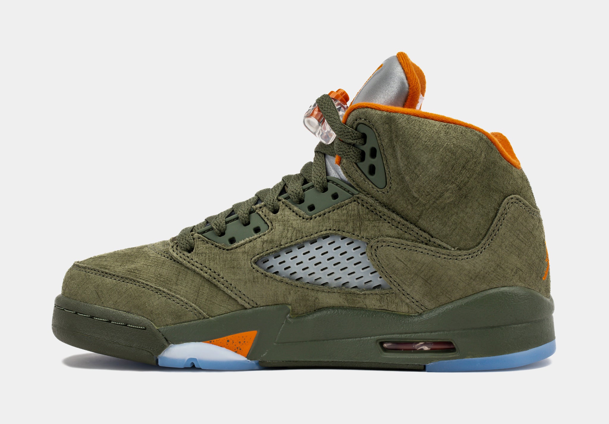 Jordan Rustic Grade Jordan Air Jordan 5 Retro Grade School Lifestyle Shoes Army Olive Solar ...