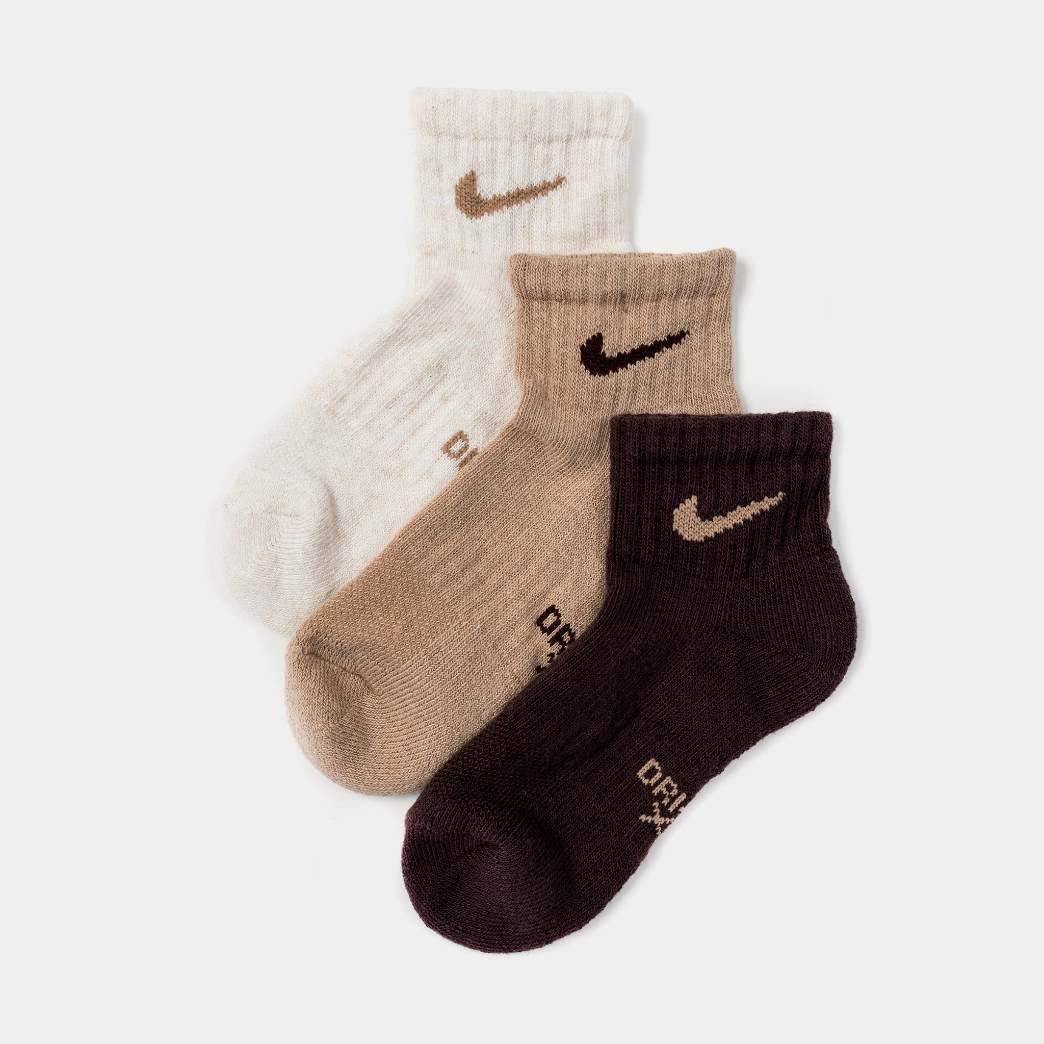 brown nike socks