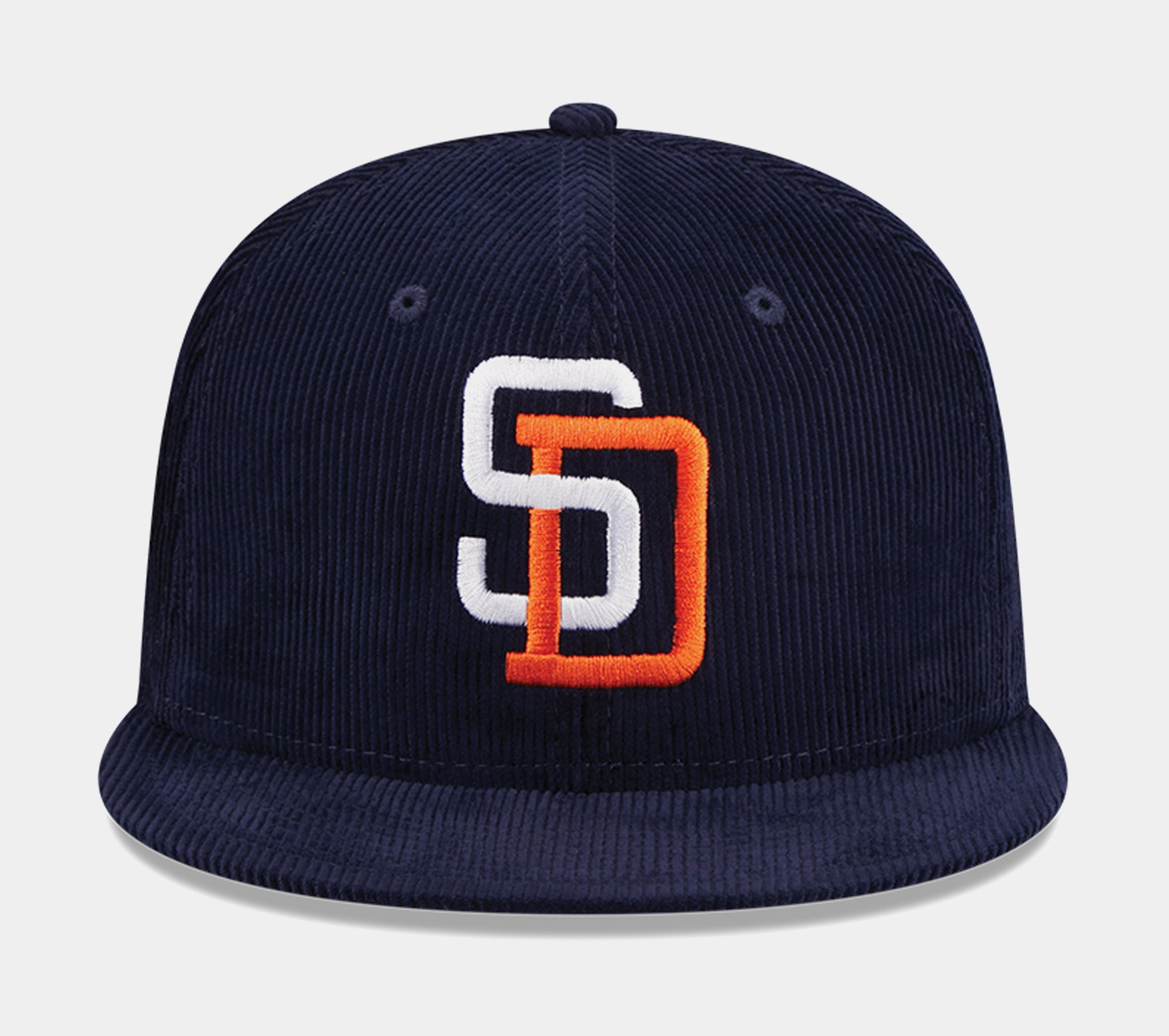 New Era San Diego Padres Throwback Corduroy 59FIFTY Mens Hat Navy 