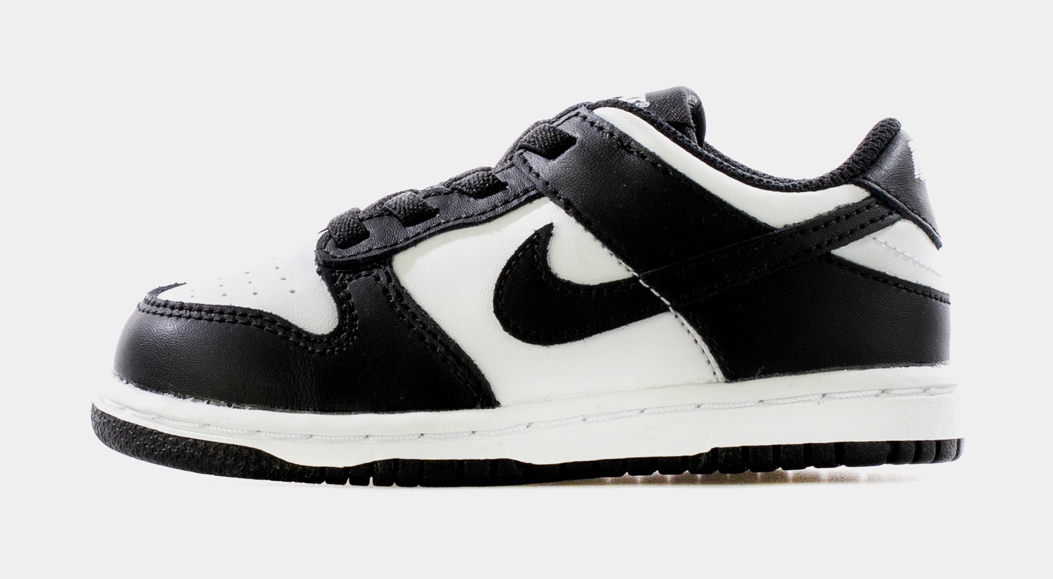 Nike Dunk Low Retro Black White Infant Toddler Lifestyle Shoe White