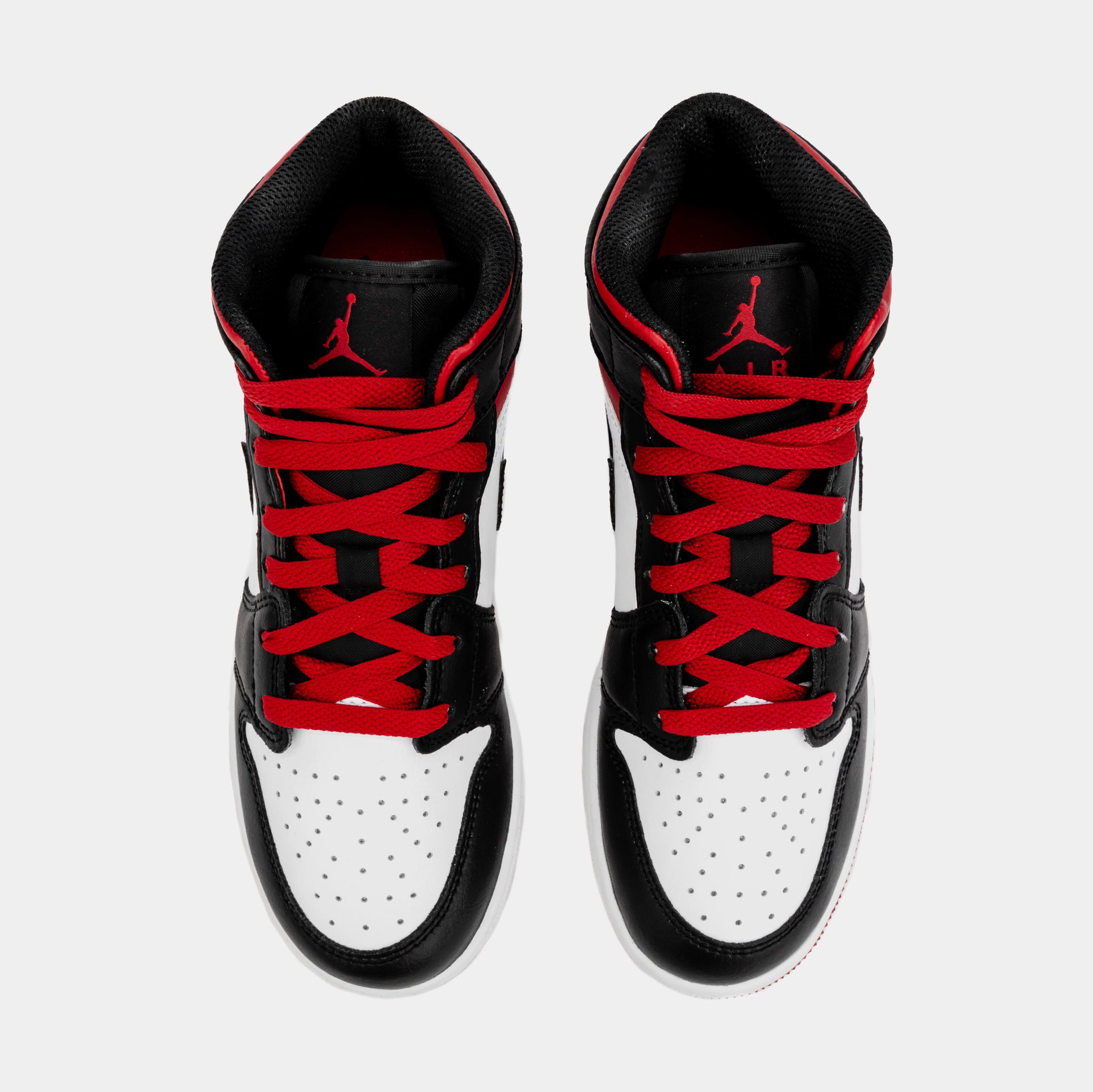 Jordan Air Jordan 1 Retro Mid Gym Red Grade School Lifestyle Shoes ...
