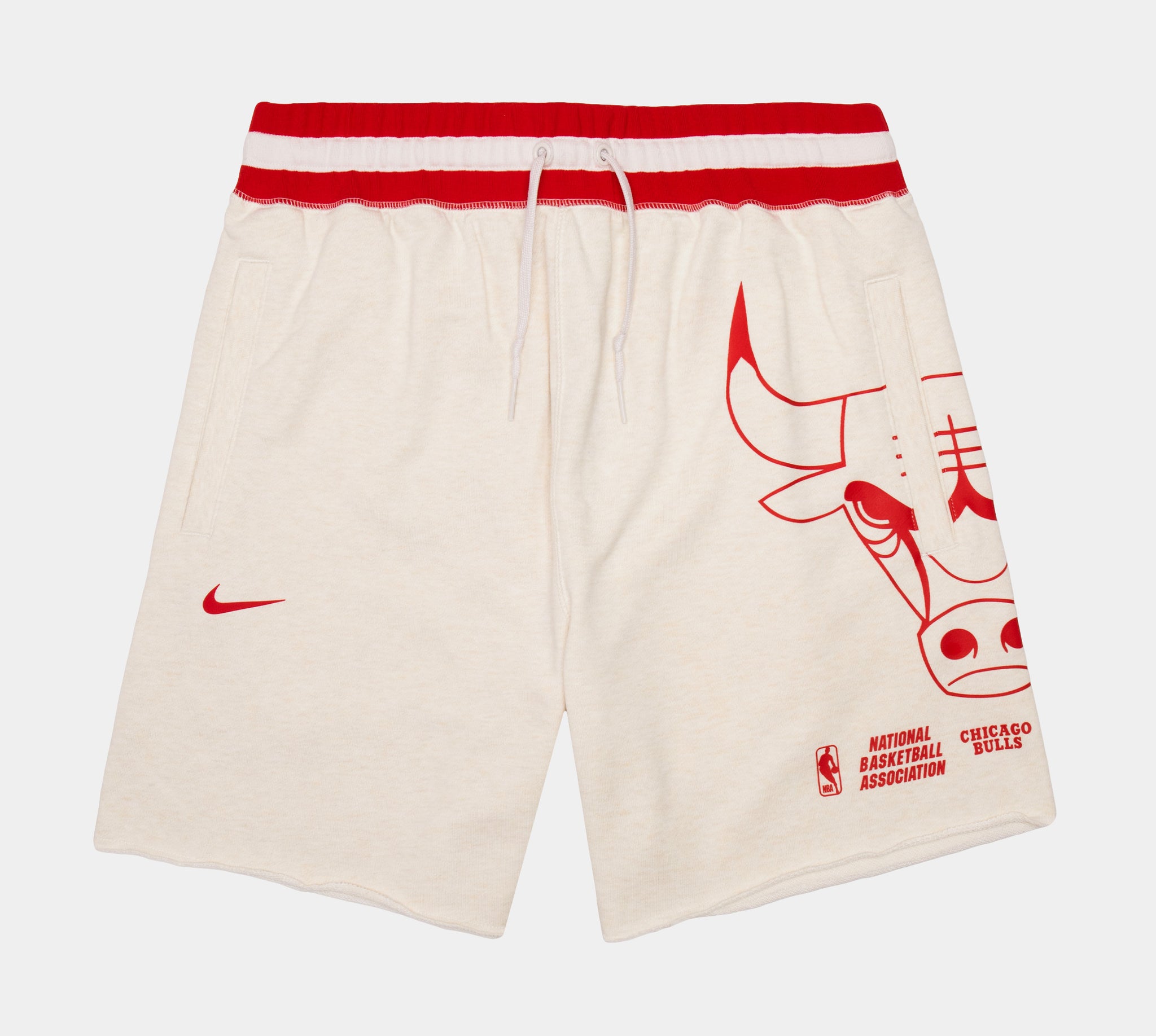 Men's Nike Cream Chicago Bulls Pre-Game Performance Shorts