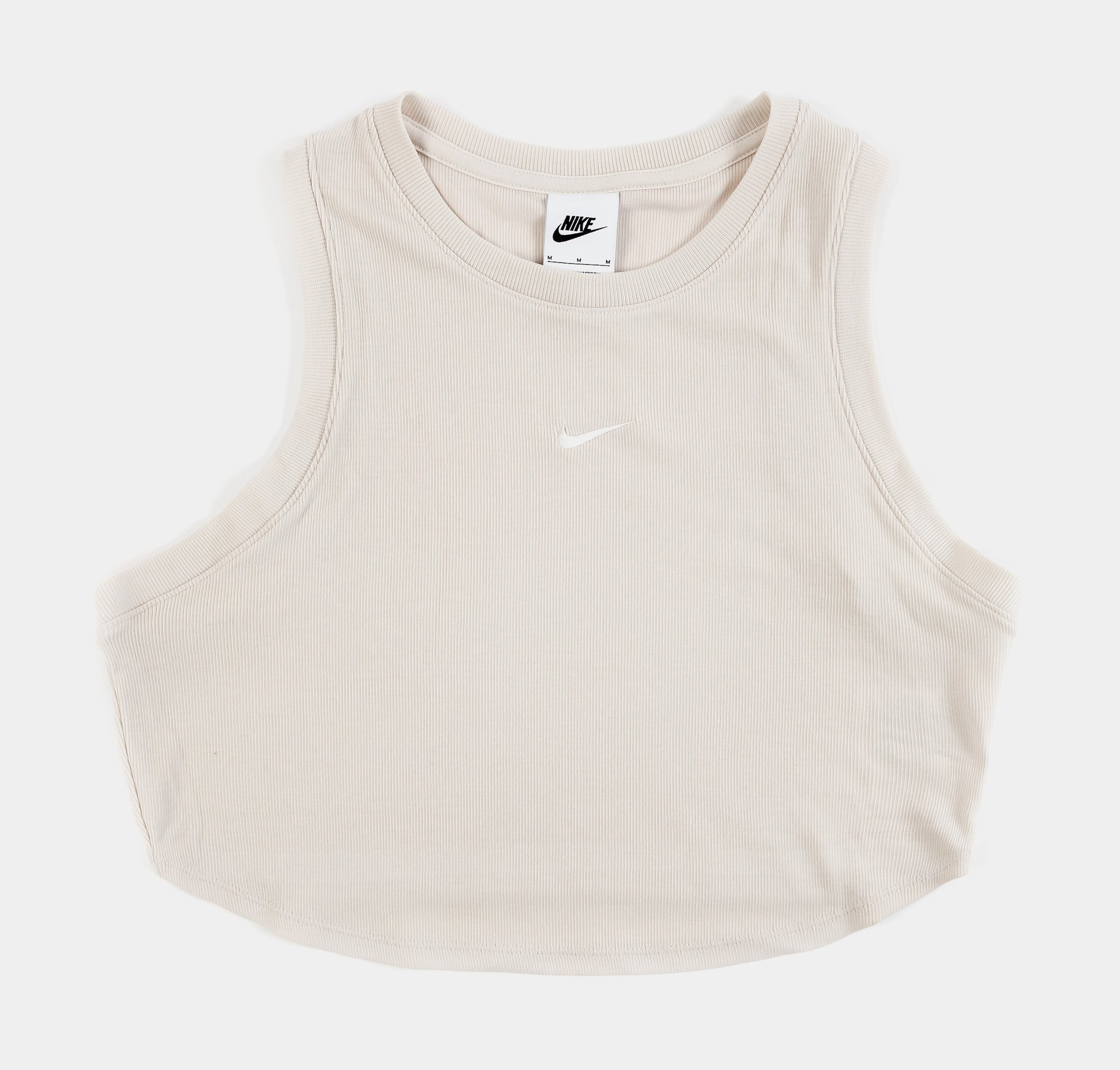 Nike Sport Essentials Ribbed Womens Tank Top Beige FB8279-104