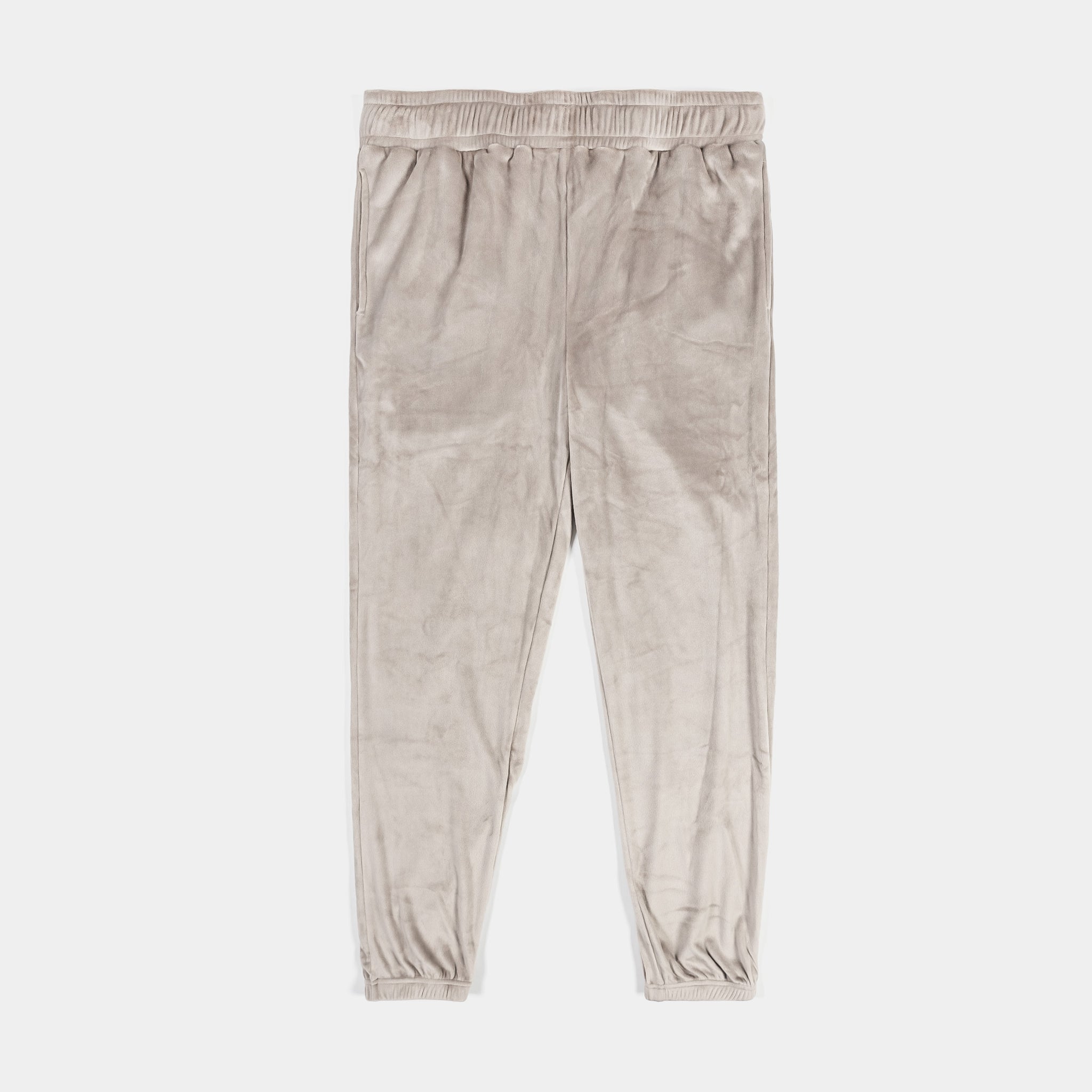Sacré Solei Velour Jogger Womens Pants Stone Grey SCRVP010 – Shoe 