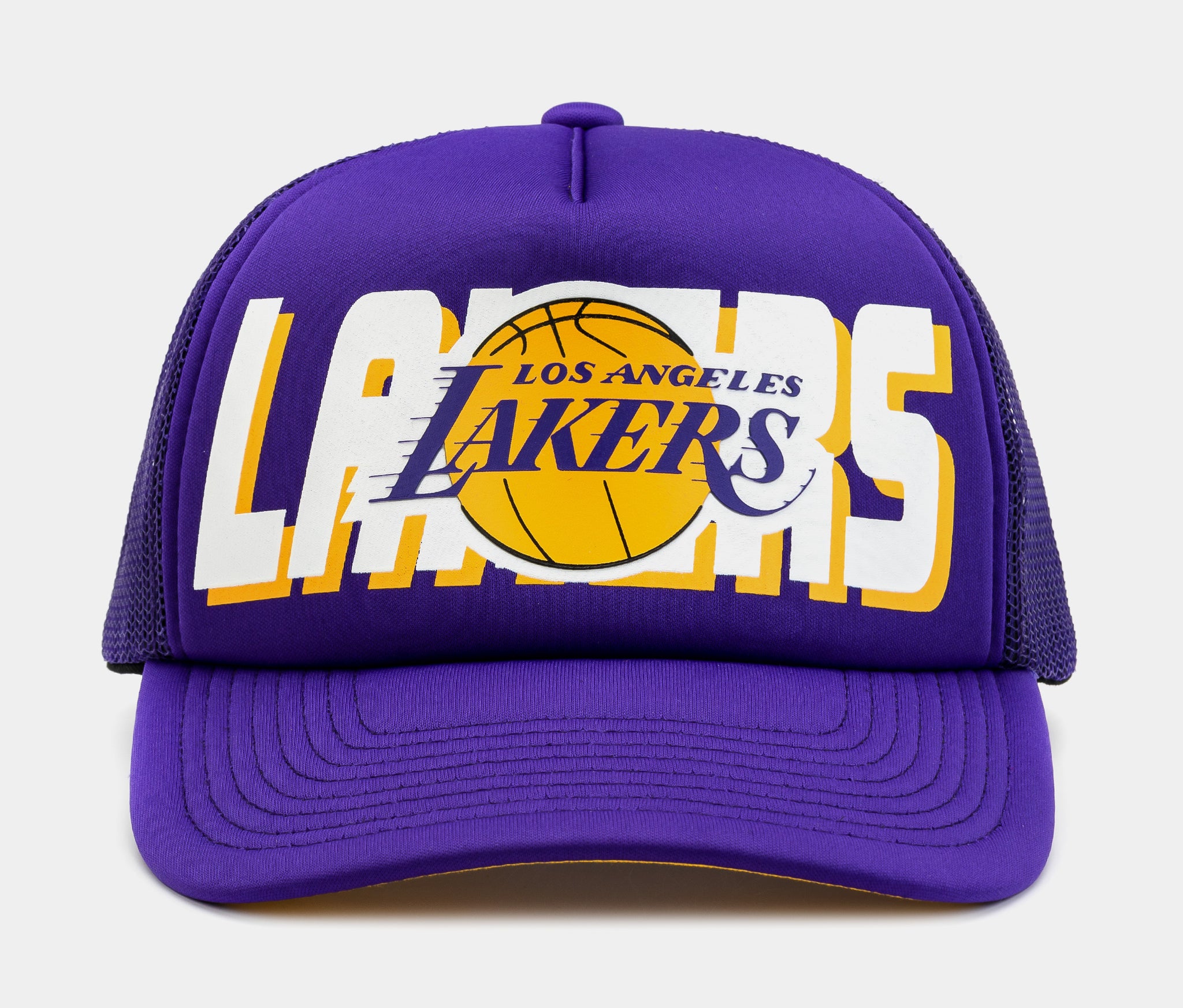 Mitchell & Ness Los Angeles Lakers Billboard Trucker Mens Hats Purple ...