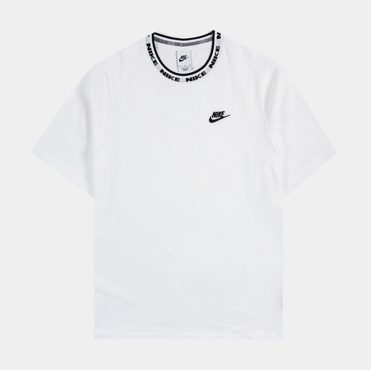 Nike NSW Club Mens Short Sleeve Shirt White Black FB7309-100 – Shoe Palace