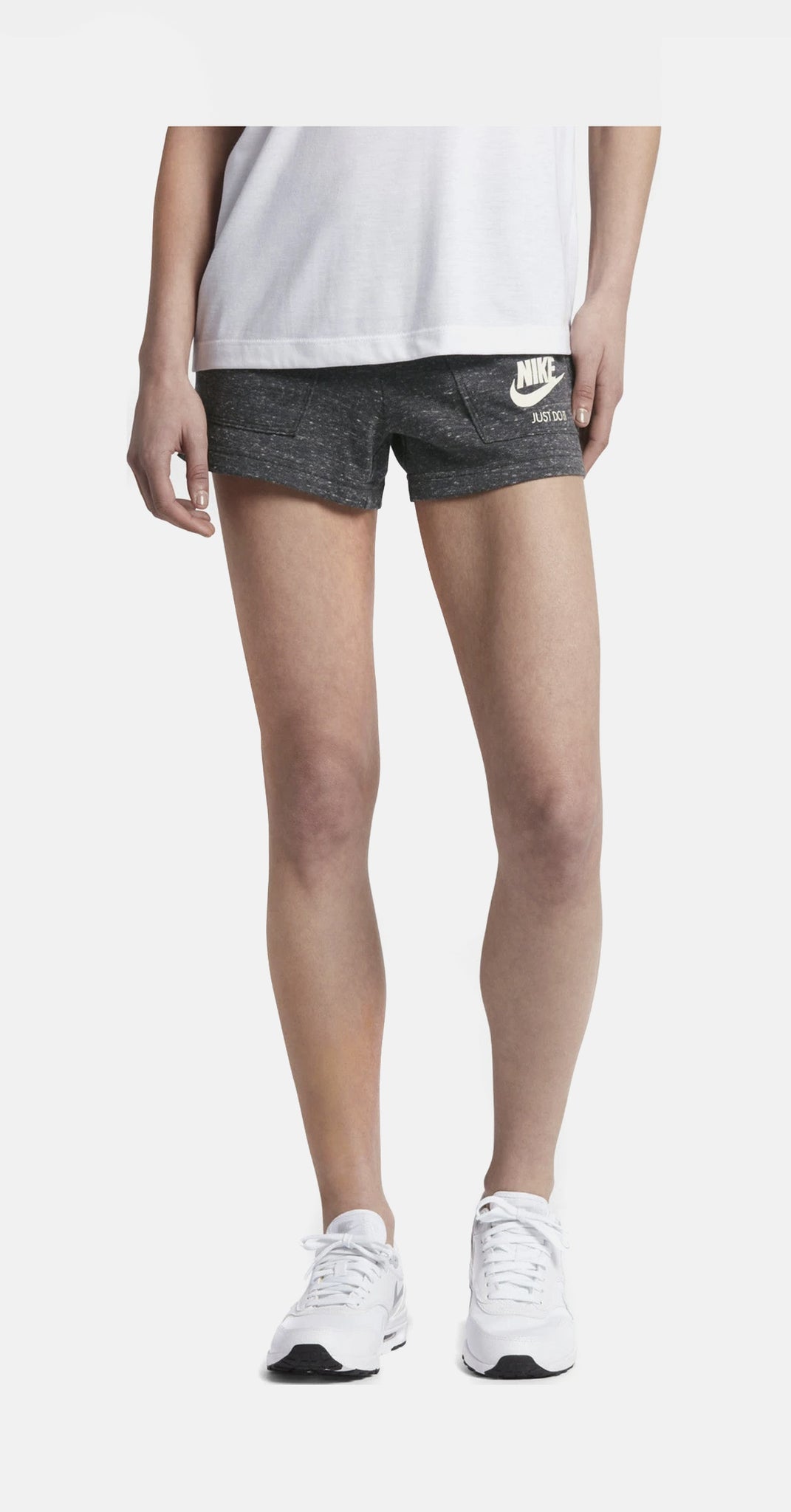 Sportswear Gym Vintage Womens Shorts (Grey)