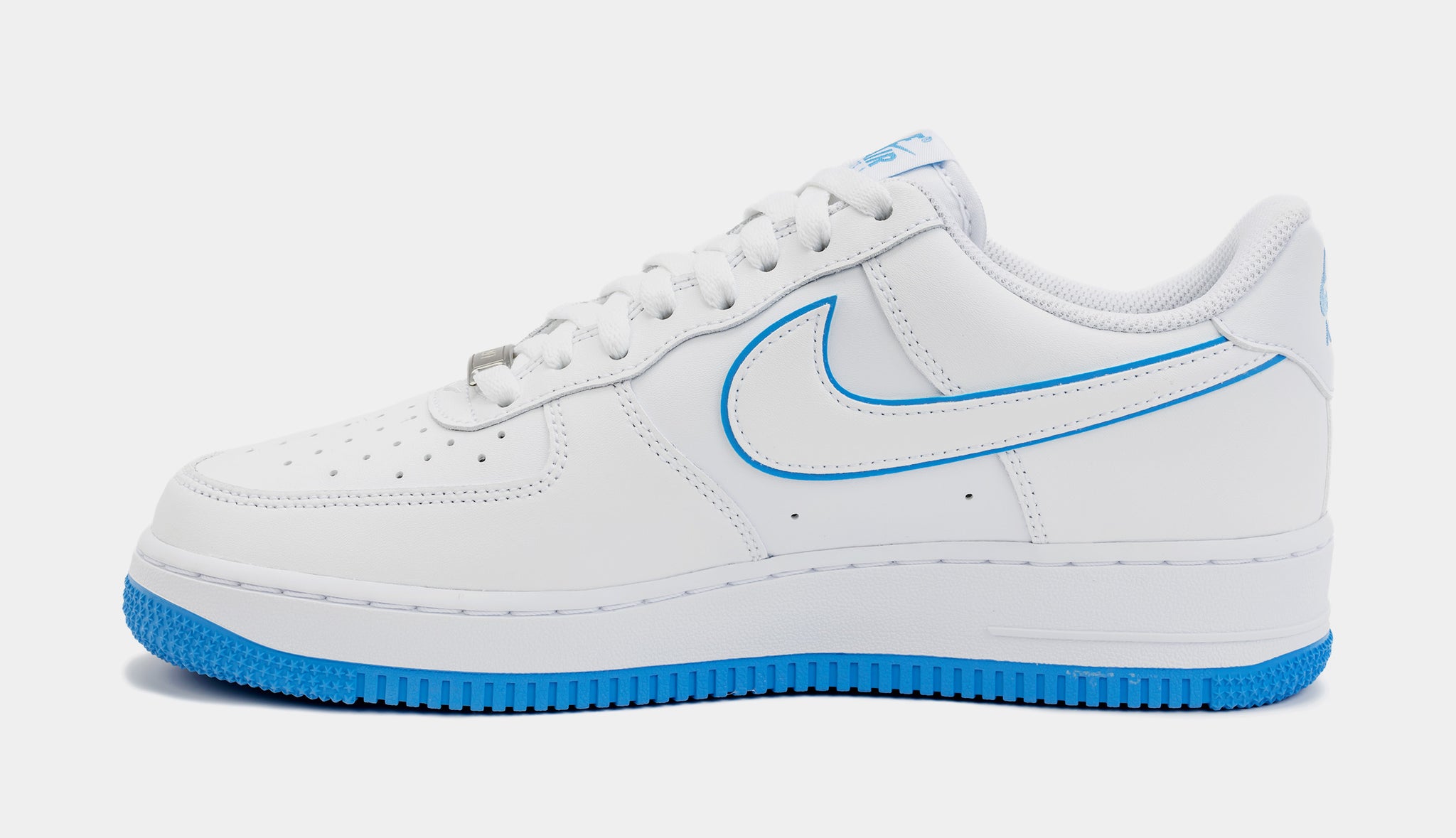 Nike Air Force 1 '07 University Blue Mens Lifestyle Shoes White