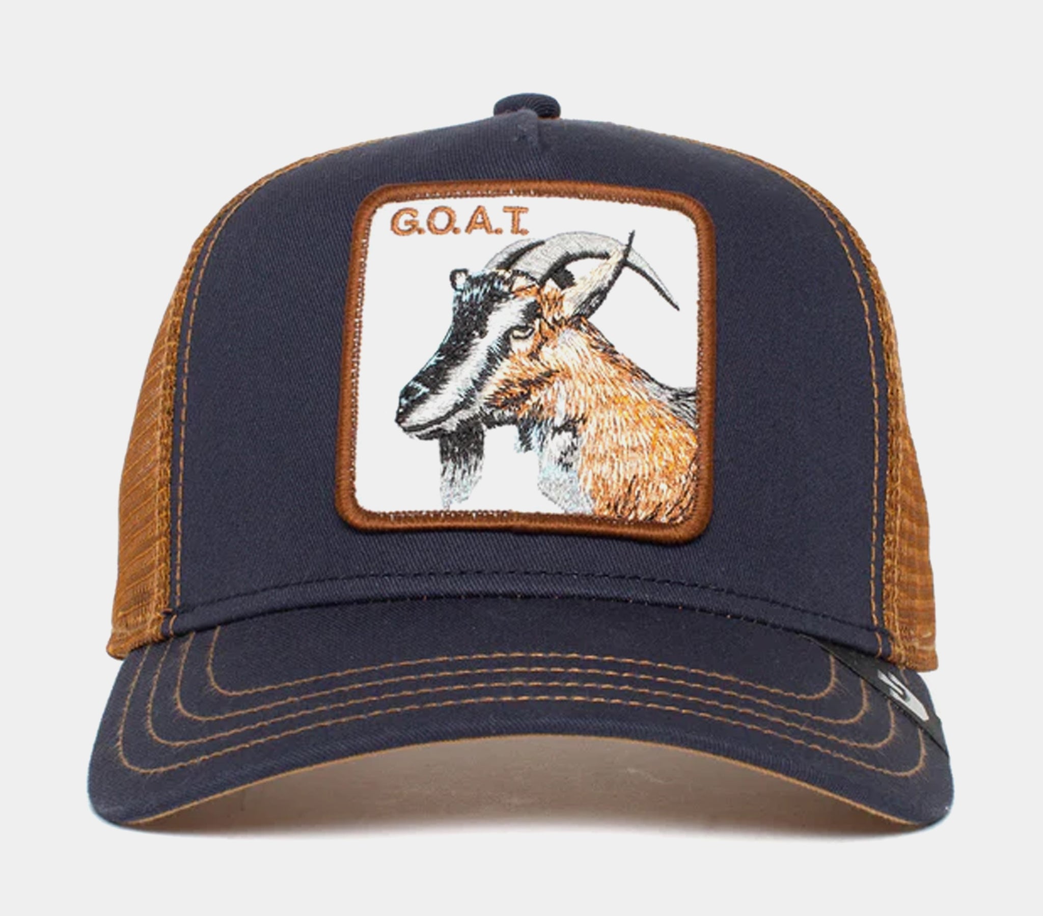 Goorin Bros The Goat Trucker Mens Hat Blue Brown 101-0385  display picture 1