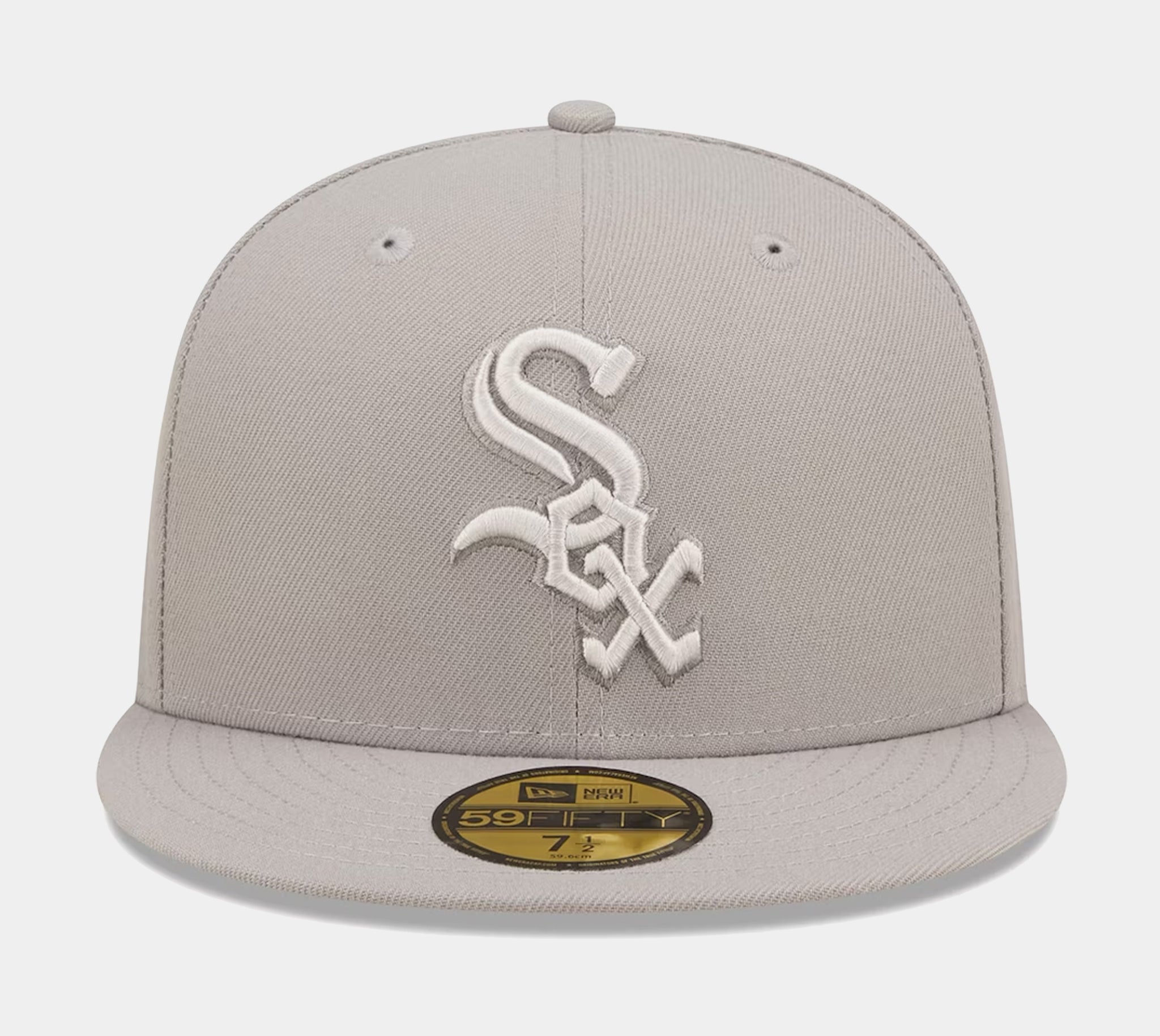 New Era Mens MLB Chicago White Sox Monocamo 59FIFTY Fitted Hat 60347124 Gray, Grey Undervisor 7 3/8