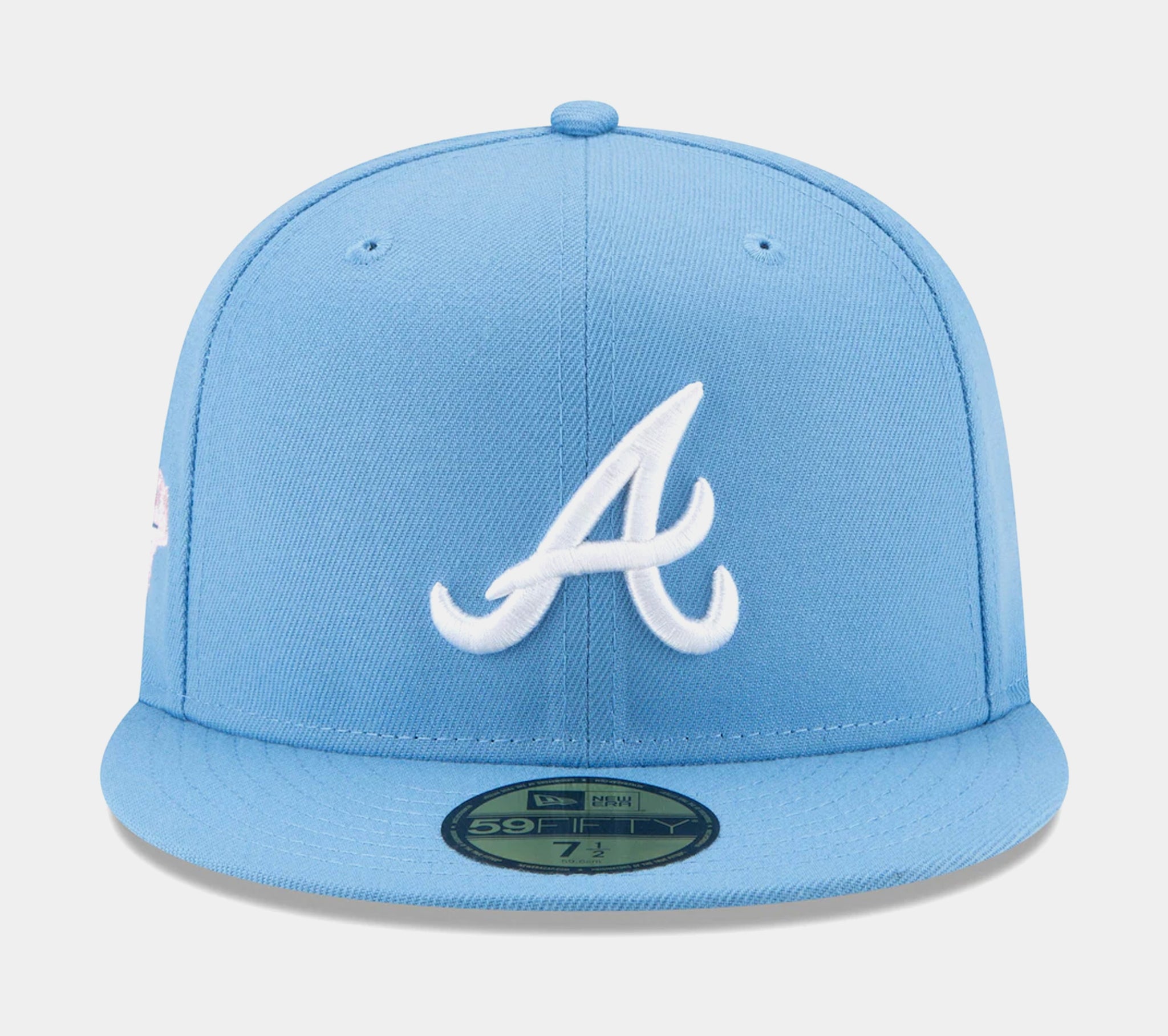 New Era Atlanta Braves 59FIFTY Sky Pink Mens Hat (Blue/Pink)