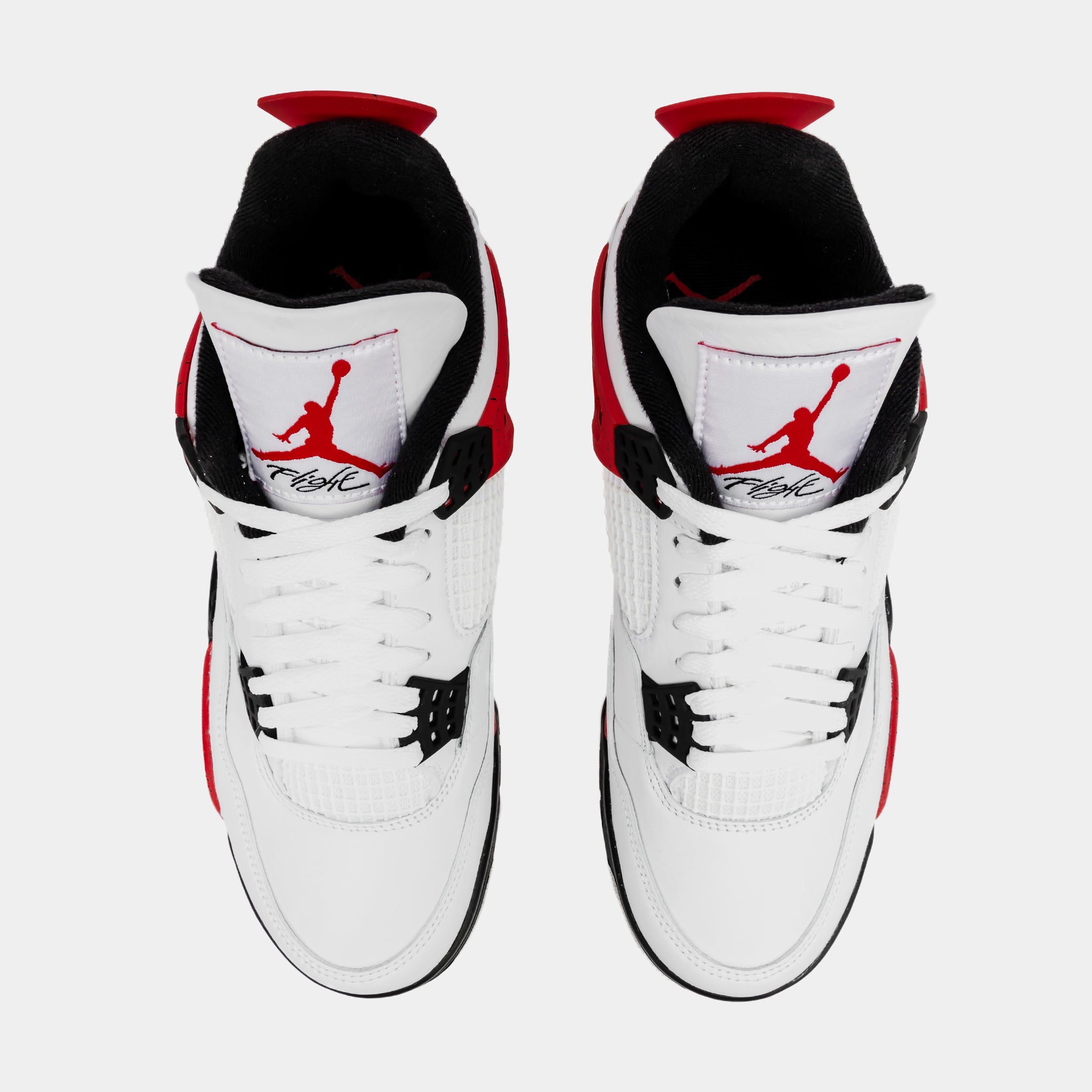 Nike Men White AIR JORDAN 4 RETRO Leather Basketball Shoes