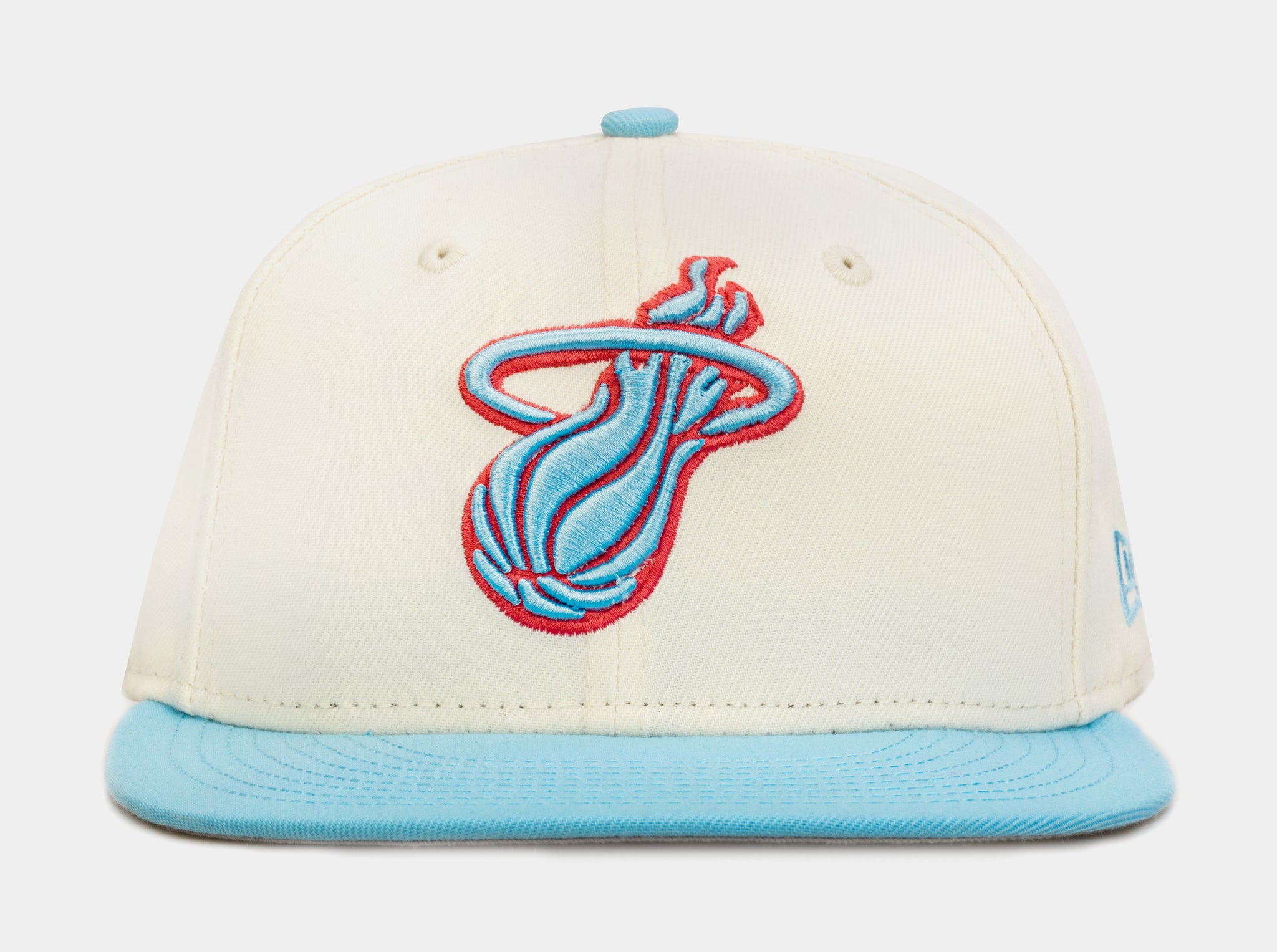 New Era Miami Heat Colorpack 59Fifty Mens Fitted Hat Blue White