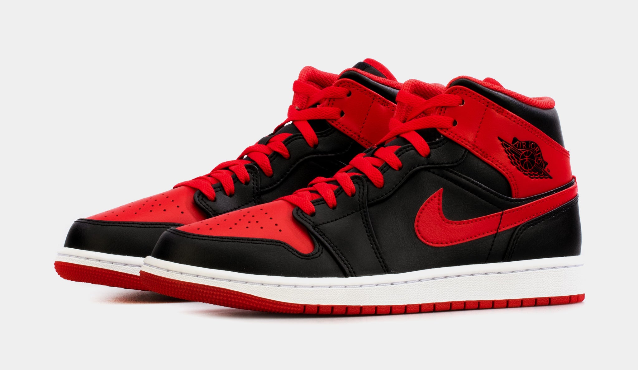 Black and red jordans mens Clearance