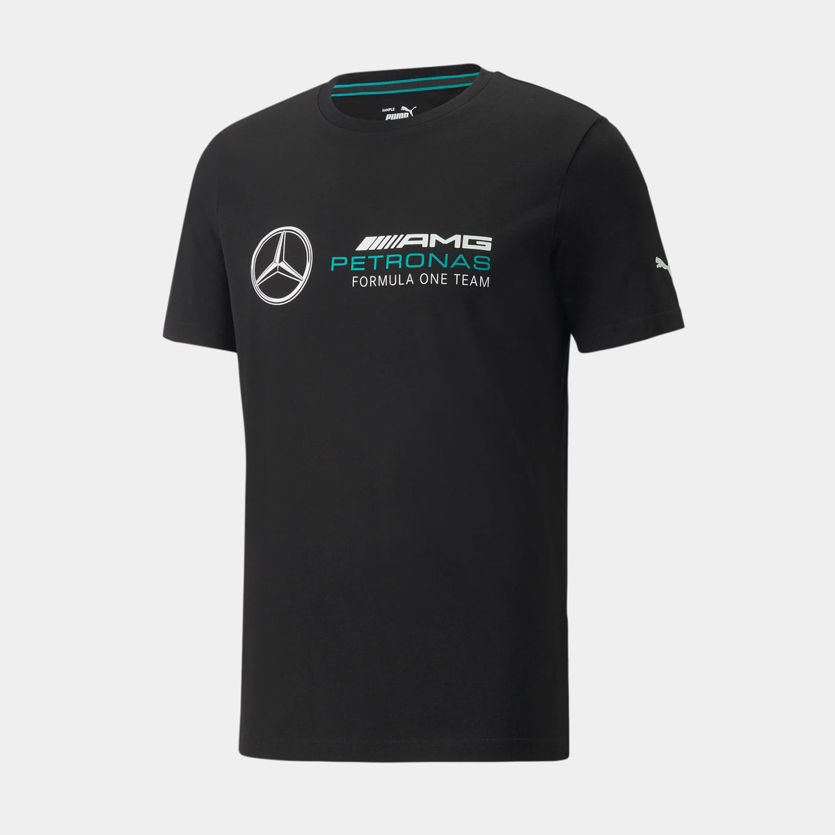 PUMA Mercedes F1 ESS Logo Short Sleeve Mens T-Shirt Black 534229 01 ...