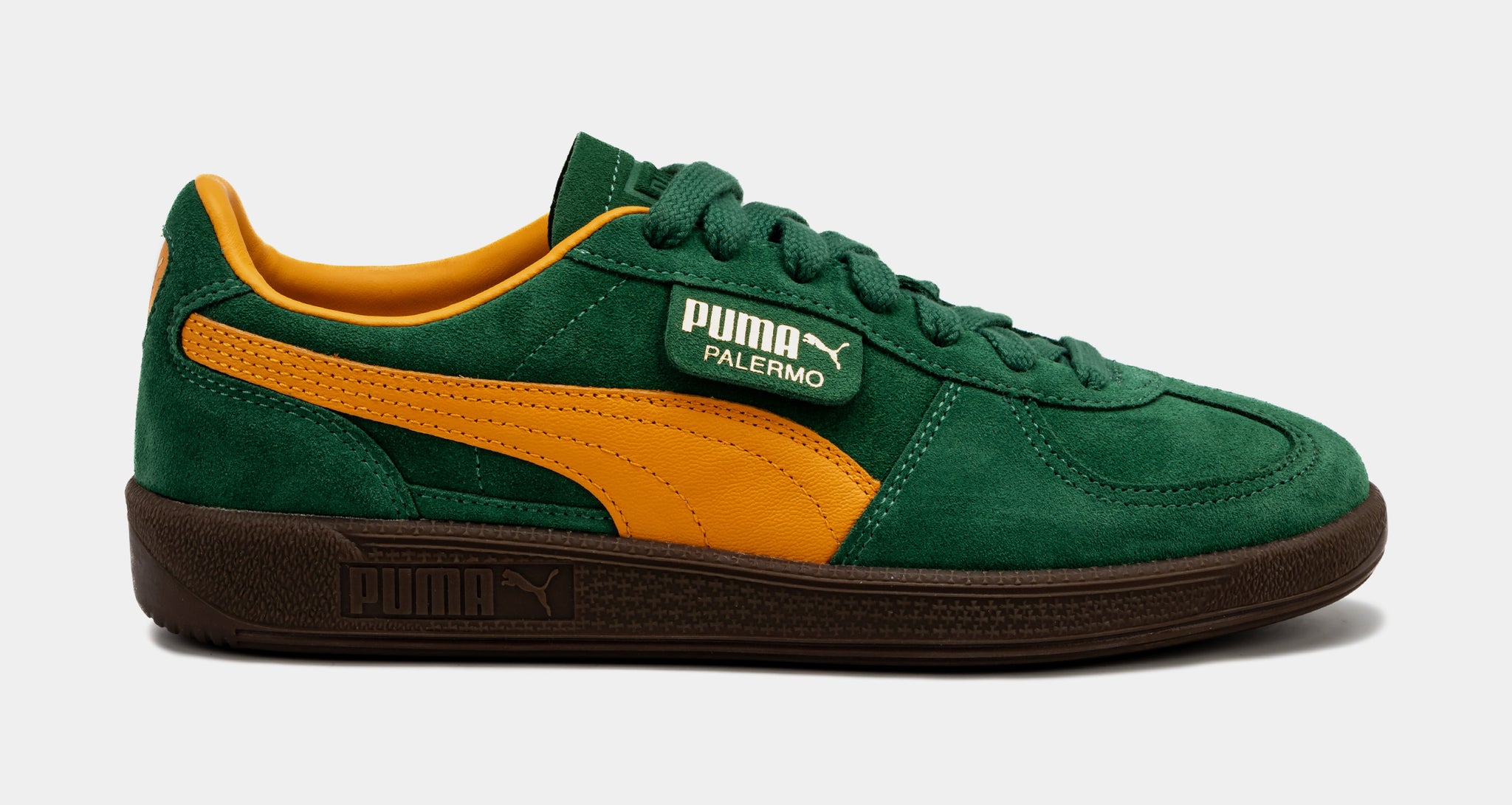 PUMA Palermo Mens Lifestyle Shoes Green Yellow 396463 05 – Shoe Palace