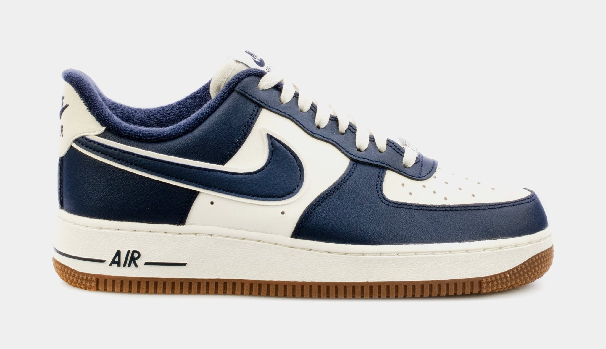 Air Force 1 07 LV8 Mens Basketball Shoes (Navy Blue/White)