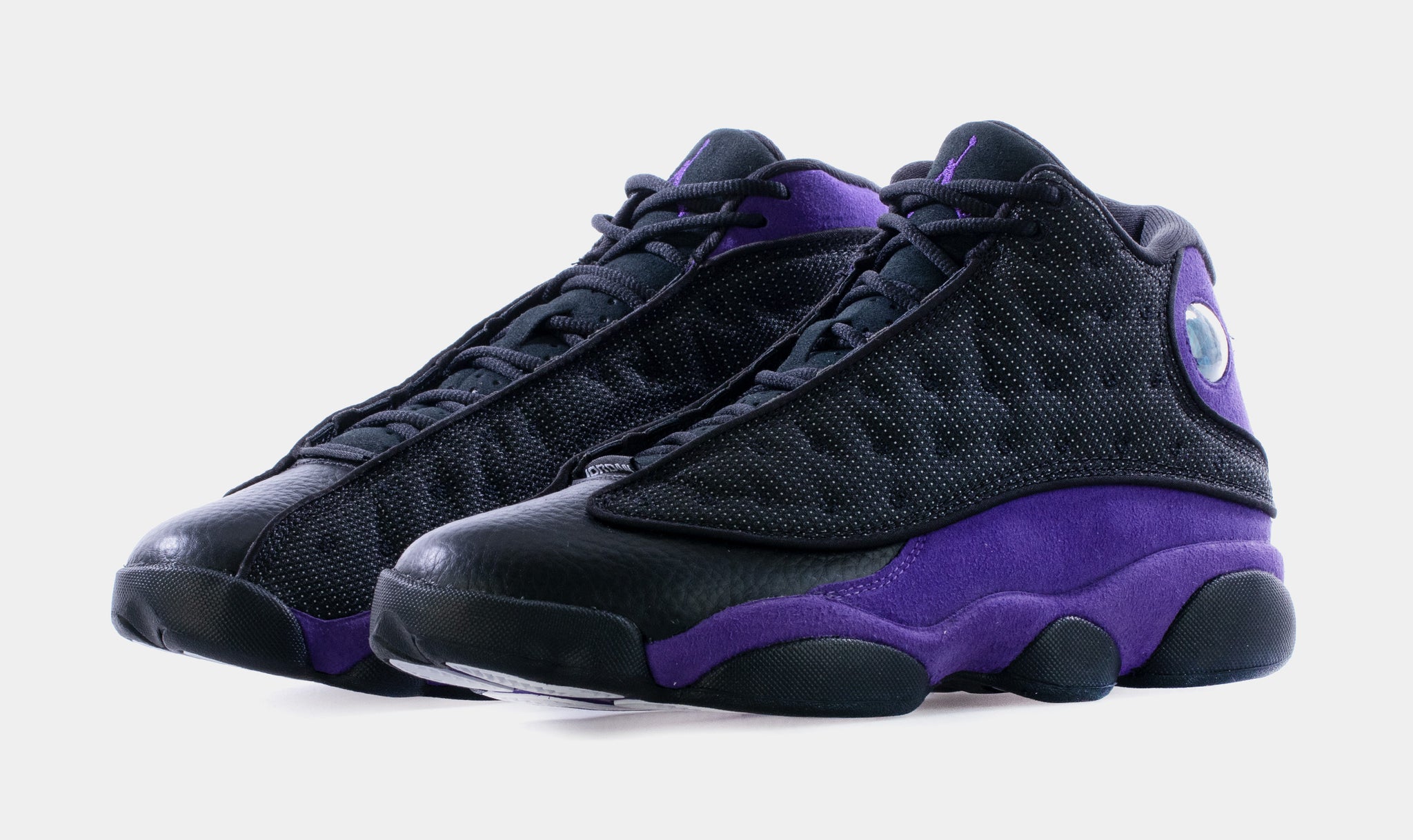 Jordan 13 Retro Black/Court Purple/White Men's Shoe - Hibbett