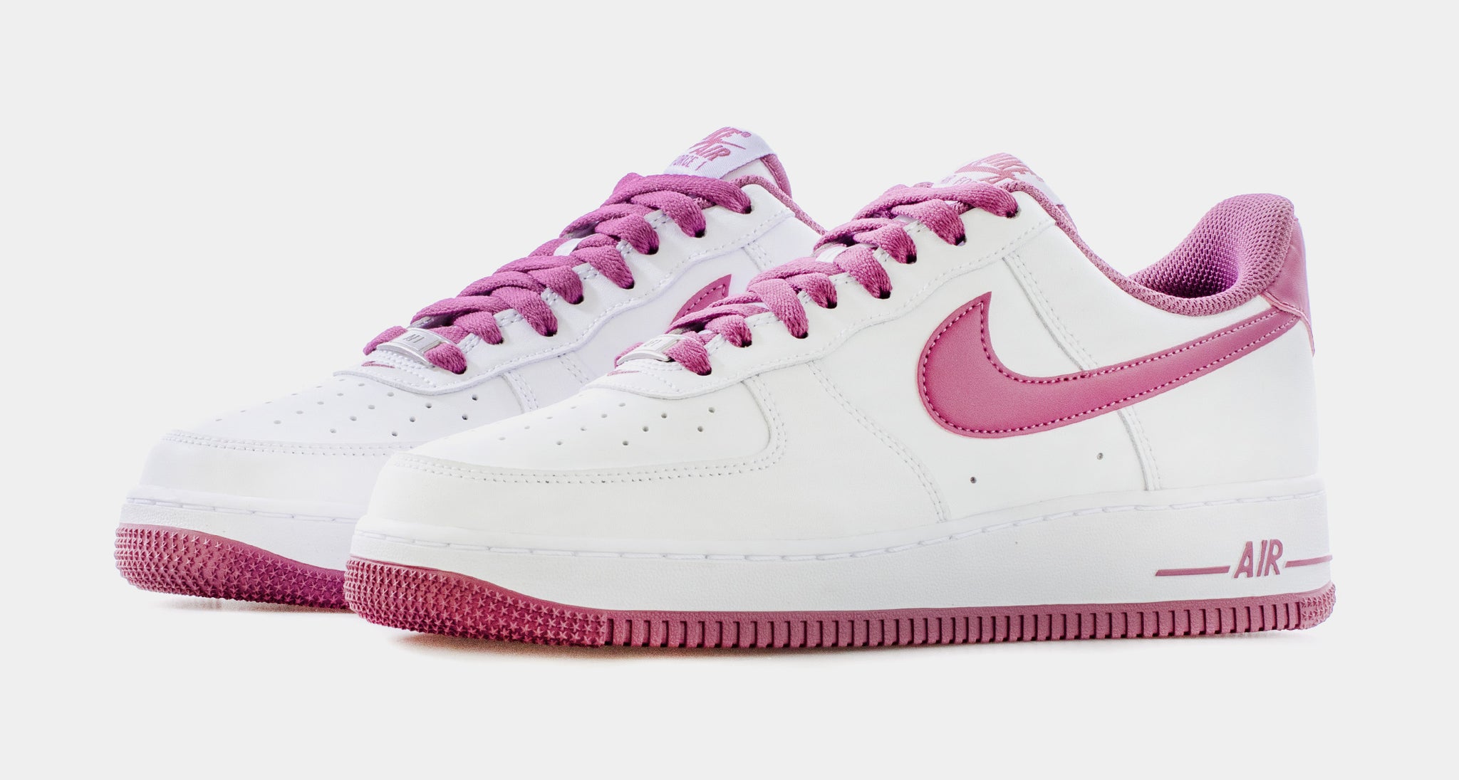 Nike Air Force 1 Low Light Bordeaux Mens Lifestyle Shoes White 
