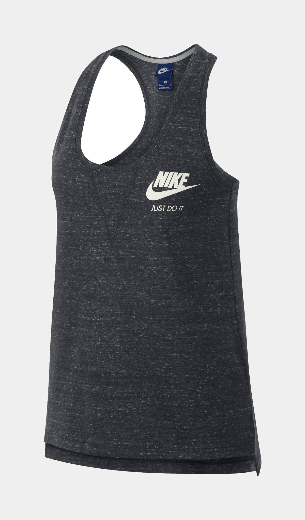 Nike Sportswear Gym Vintage Womens Tank Black Grey 883735-060