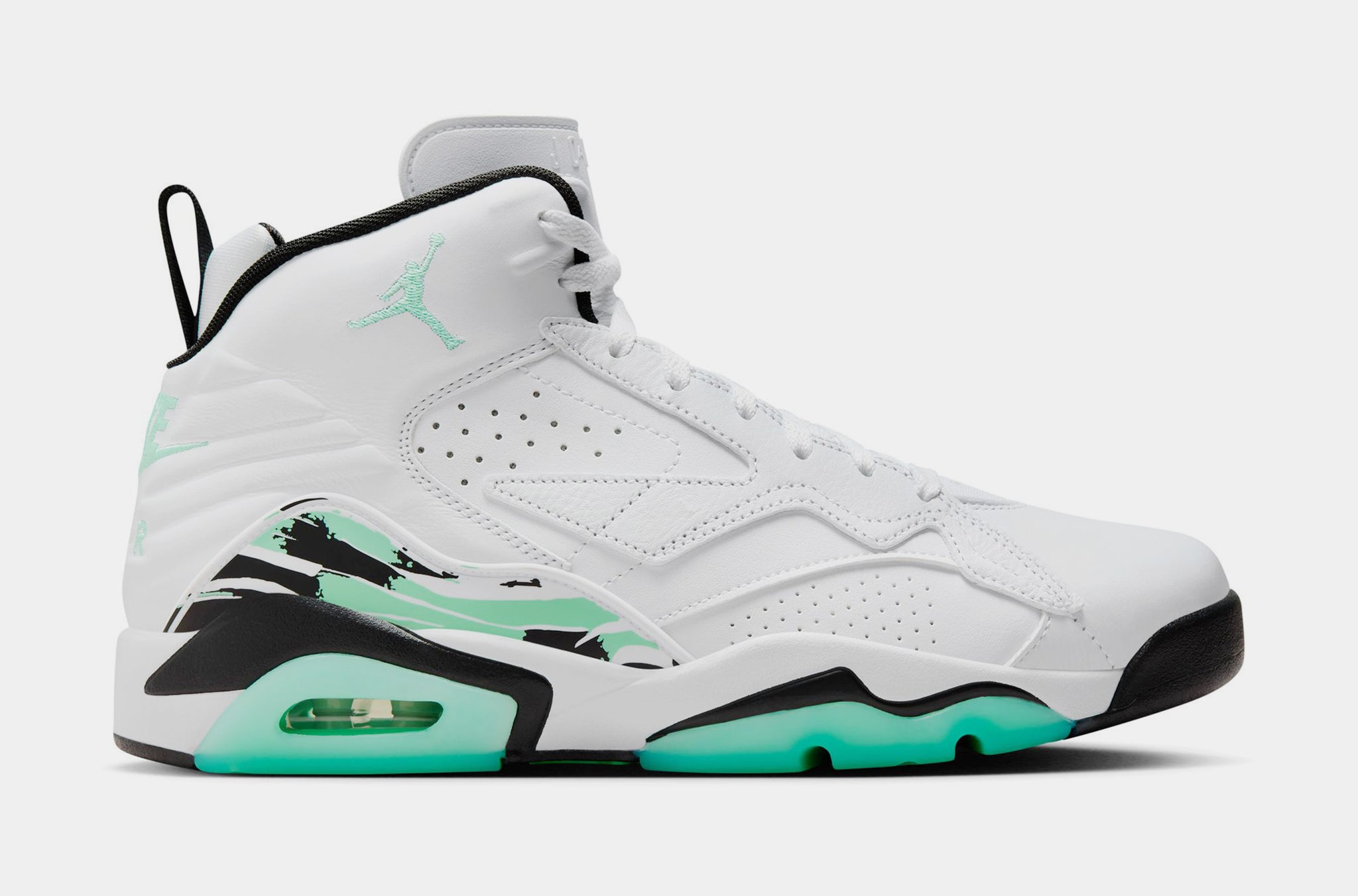 Jordan Jumpman MVP Mens Basketball Shoes White Green Glow Black