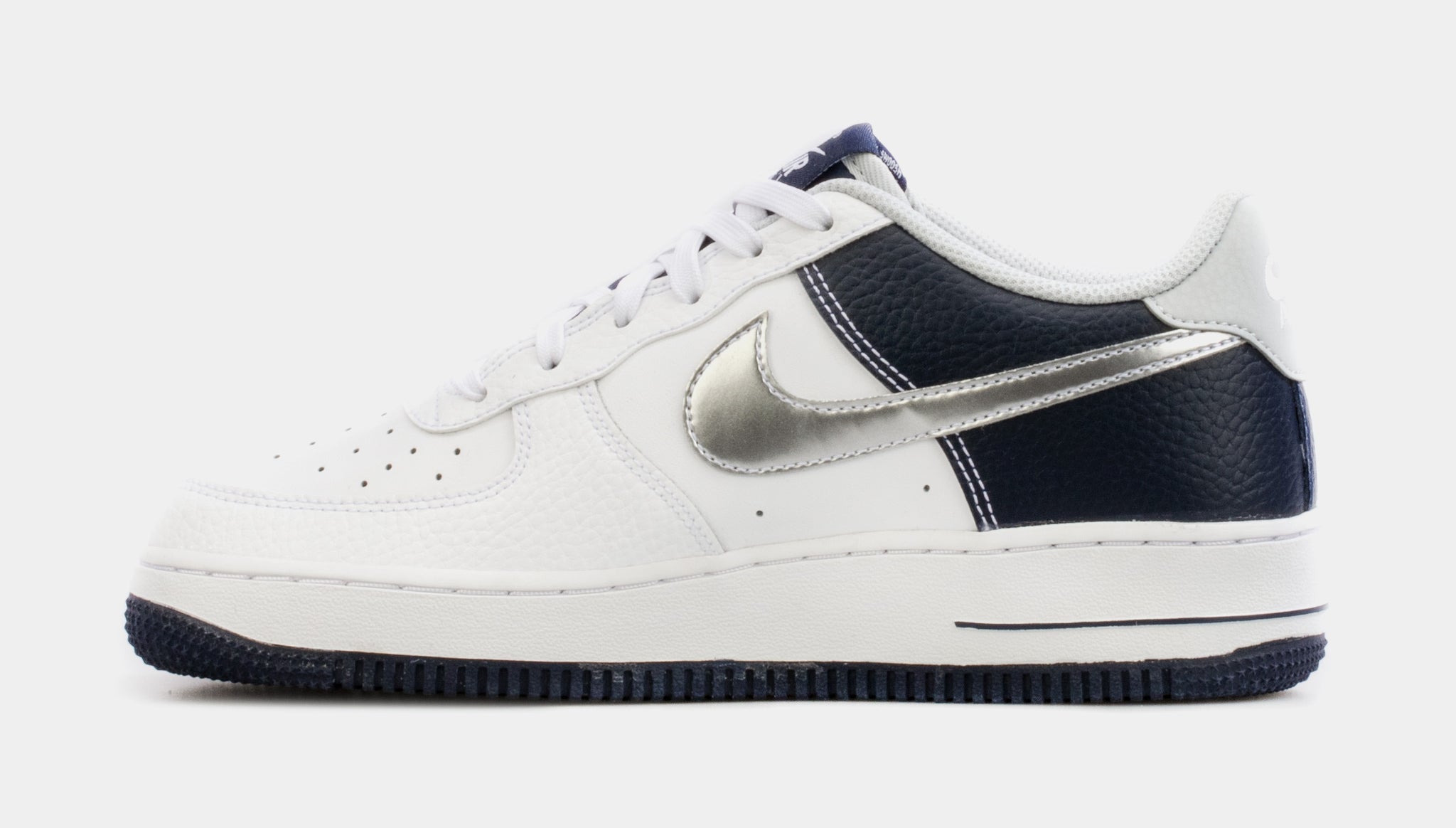 Kano bro Sølv Nike Air Force 1 Low Grade School Lifestyle Shoes White Navy DQ6048-100 –  Shoe Palace