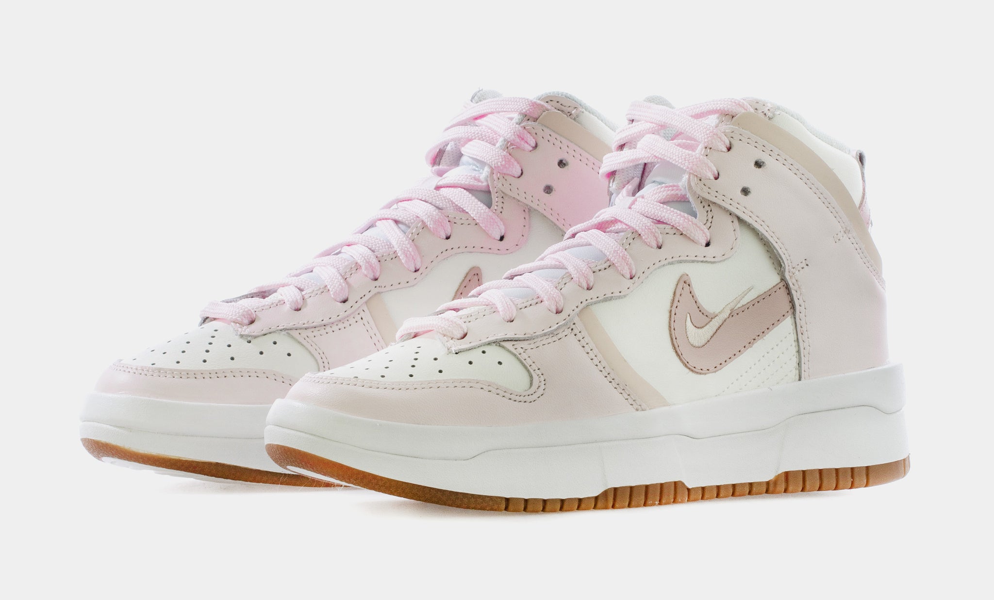 Nike Dunk High Rebel Pink Oxford Womens Lifestyle Shoes Pink Beige ...