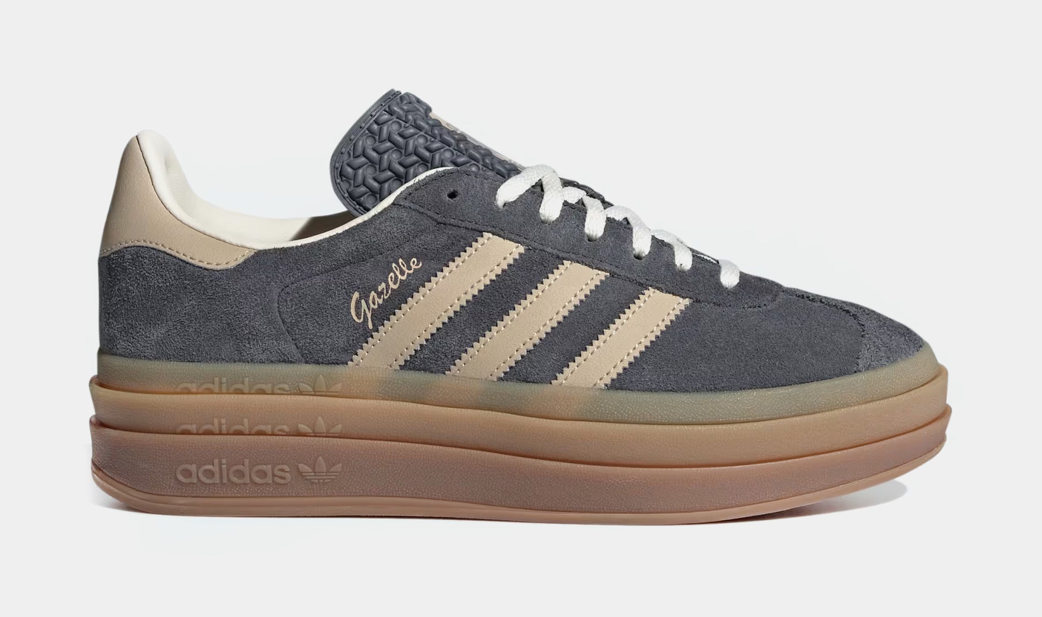 adidas Gazelle Bold Womens Lifestyle Shoes Grey Six Magic Beige