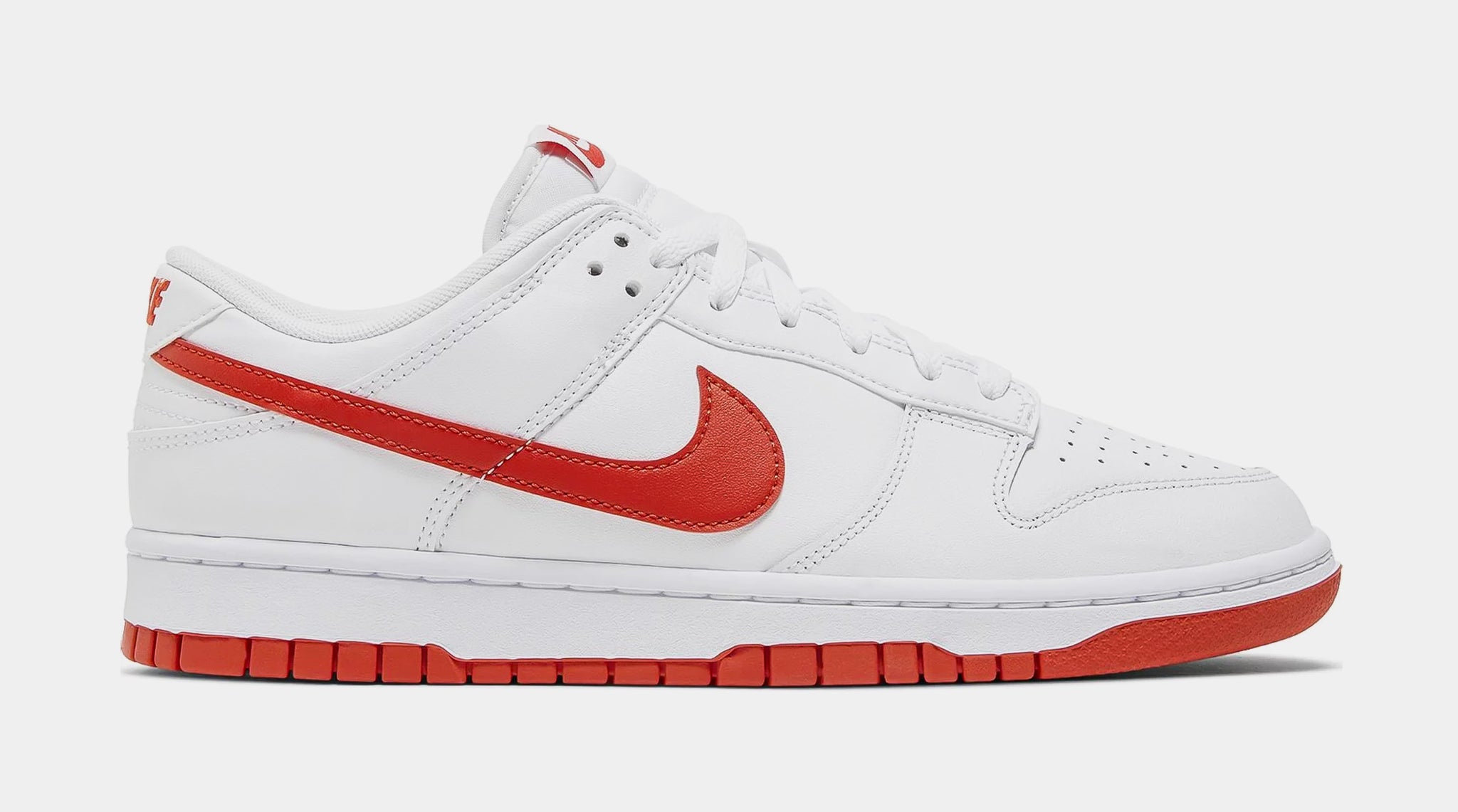 Nike Dunk Low Picante Red Mens Lifestyle Shoes White Red DV0831-103 ...
