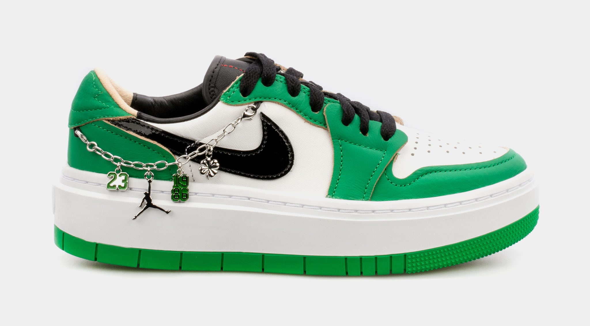 green sneaker shoes