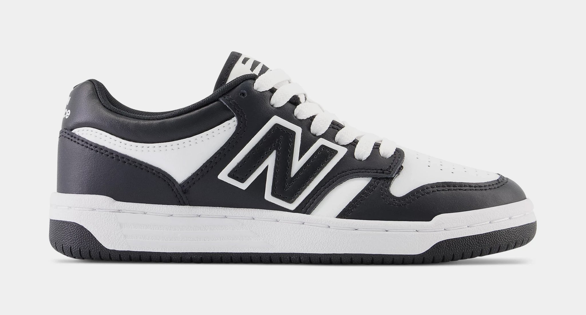 New Balance 480 Grade School Lifestyle Shoes Black White  display picture 3